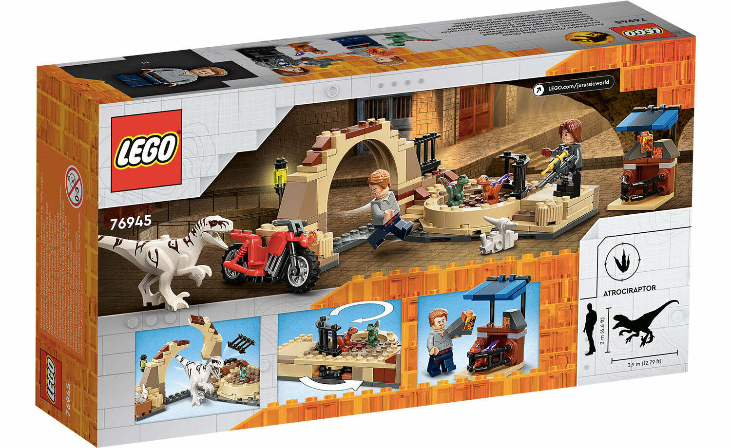 [飛米樂高積木磚賣店] LEGO 76945 Jurassic-野蠻盜龍：機車追逐