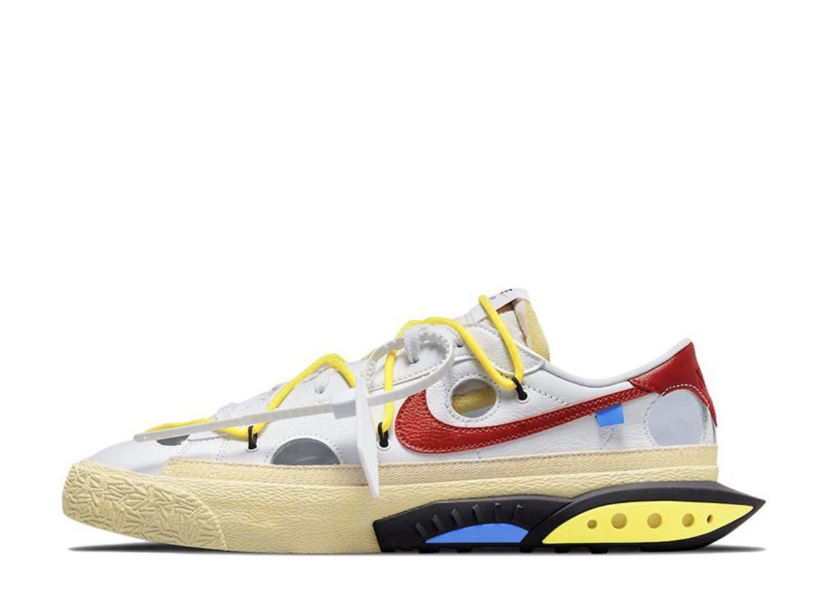 Off-White x Nike Blazer Low 解構白紅黑綠