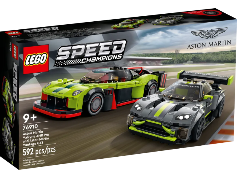 LEGO 76910 Aston Martin Valkyrie AMR Pro and Aston Martin Vantage GT3 (Speed Champions)