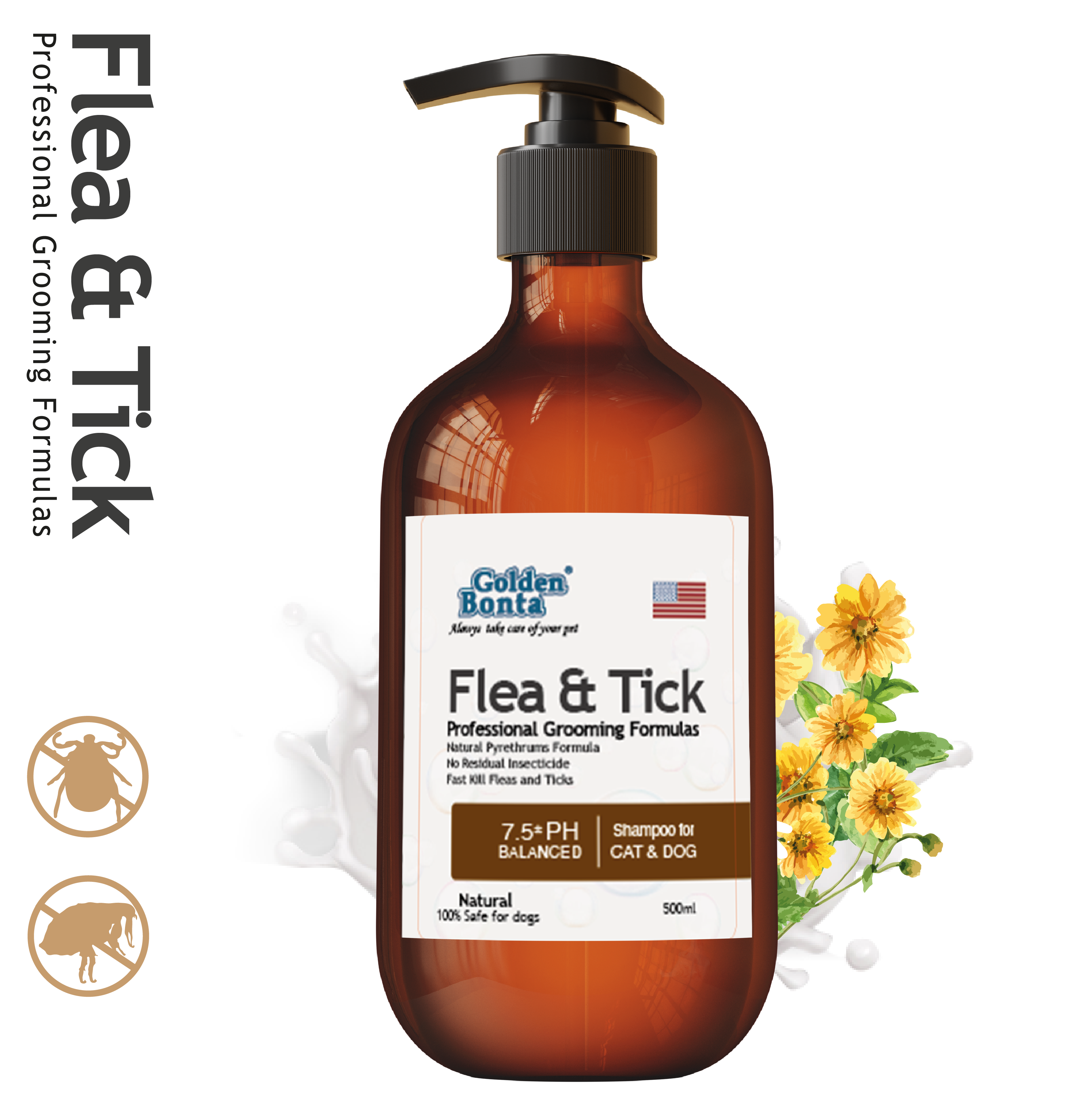 Golden Bonta ⎜ 美國殺蝨專業配方洗毛精 500ml