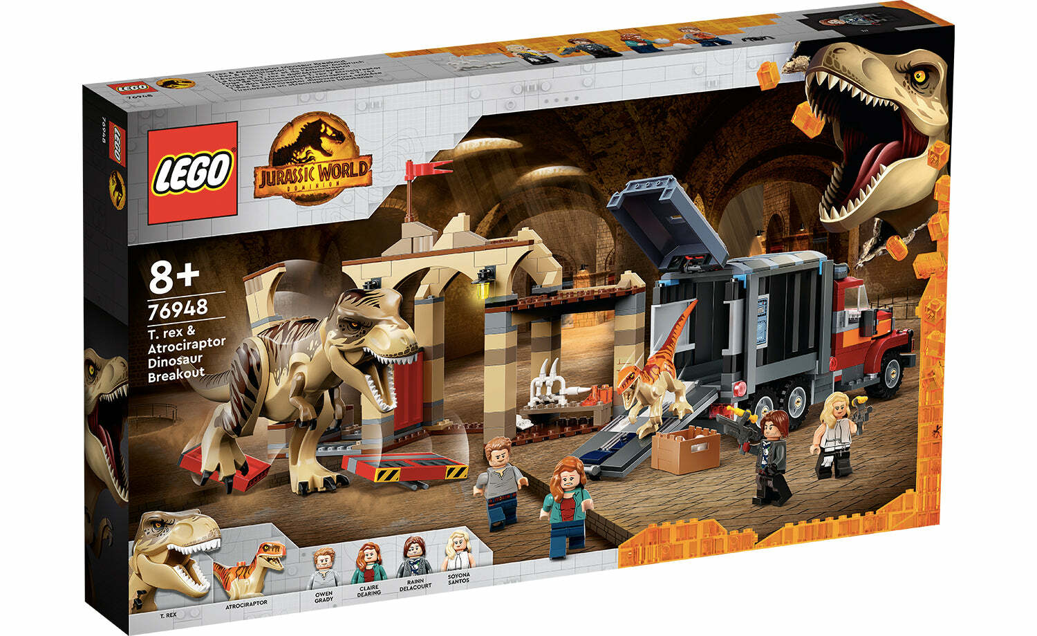 [飛米樂高積木磚賣店] LEGO 76948 Jurassic-霸王龍和野蠻盜龍逃脫