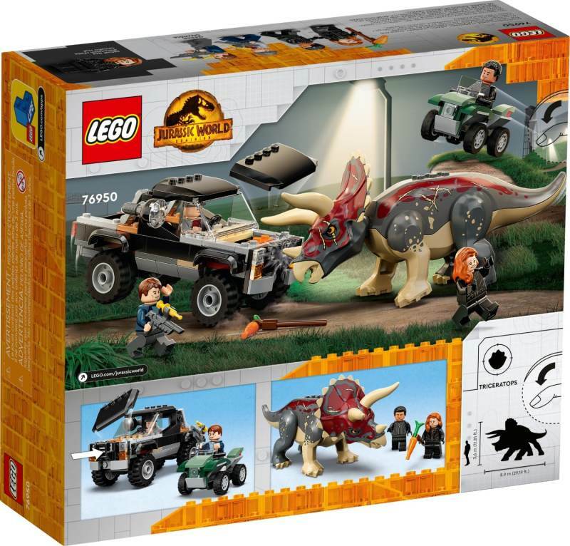 [飛米樂高積木磚賣店] LEGO 76950  Jurassic-三角龍皮卡車突擊