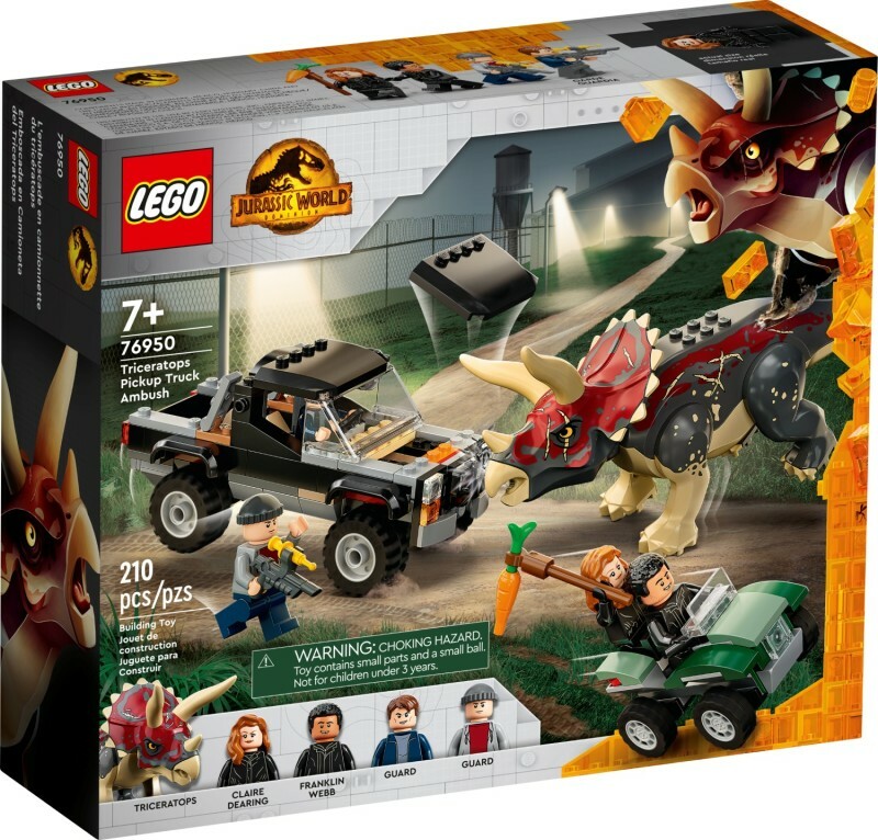 [飛米樂高積木磚賣店] LEGO 76950  Jurassic-三角龍皮卡車突擊