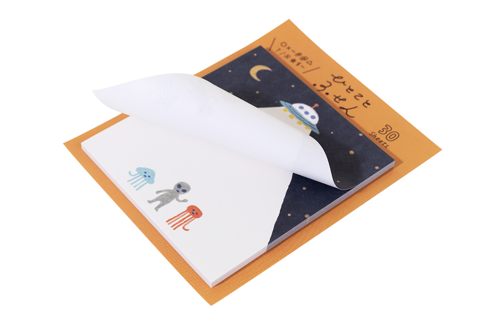 外星人 可愛便利貼 memo (30枚)｜日本古川紙工