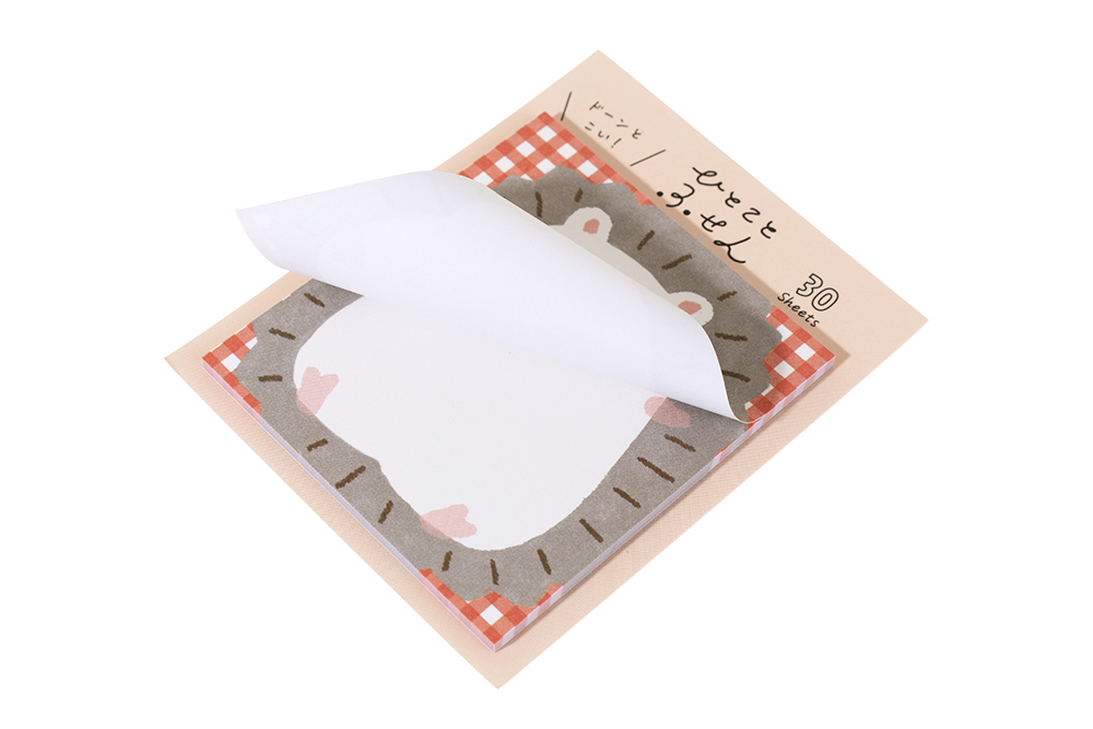 刺蝟 可愛便利貼 memo (30枚)｜日本古川紙工