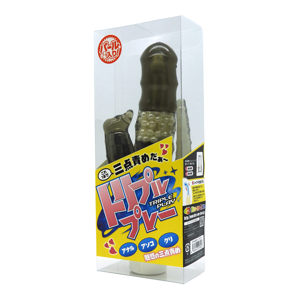 kiss-me-love G點C點按摩棒(黑色)