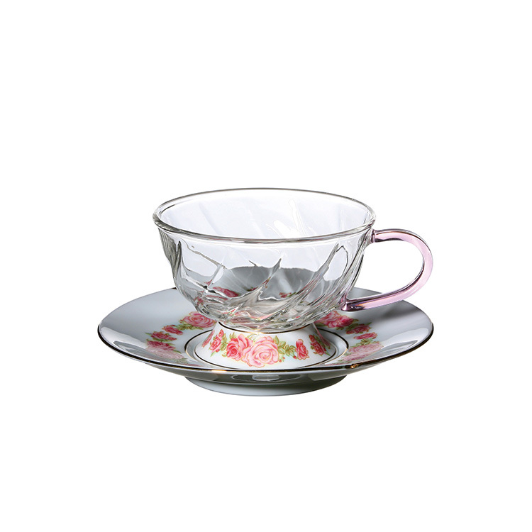晶豔-玫瑰花茶杯碟(160ml)
