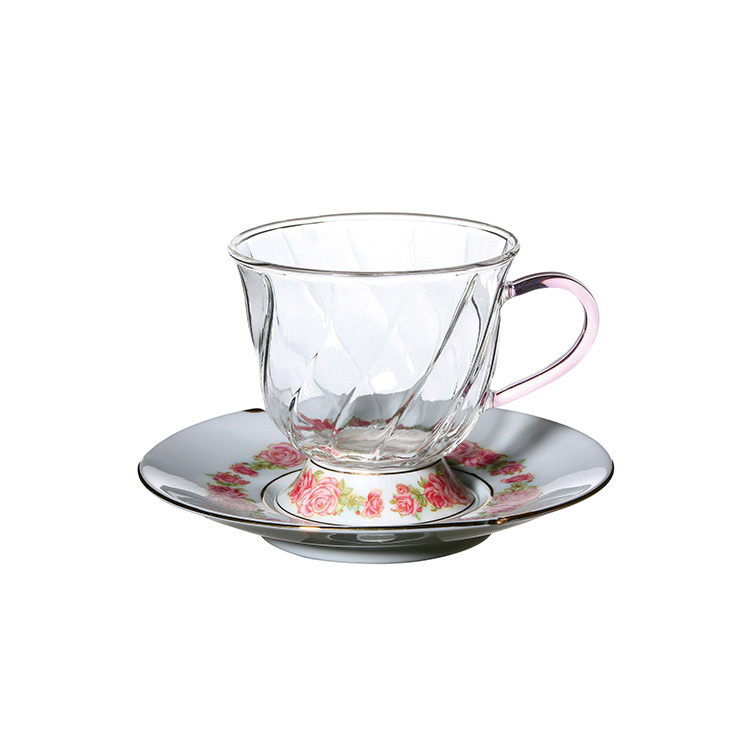 晶豔-玫瑰咖啡杯碟(200ml)