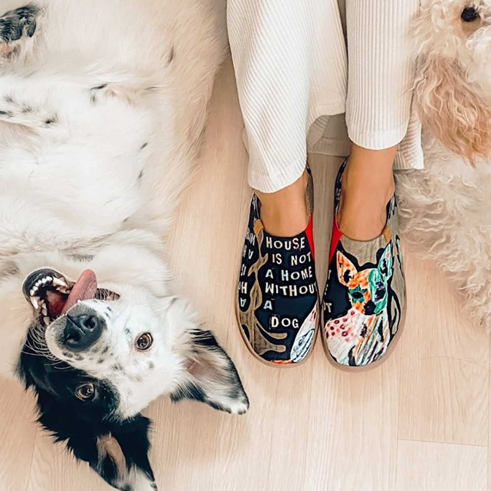 【 Uin 】西班牙原創設計 | 旺仔 彩繪鞋 休閒鞋 女鞋 懶人鞋