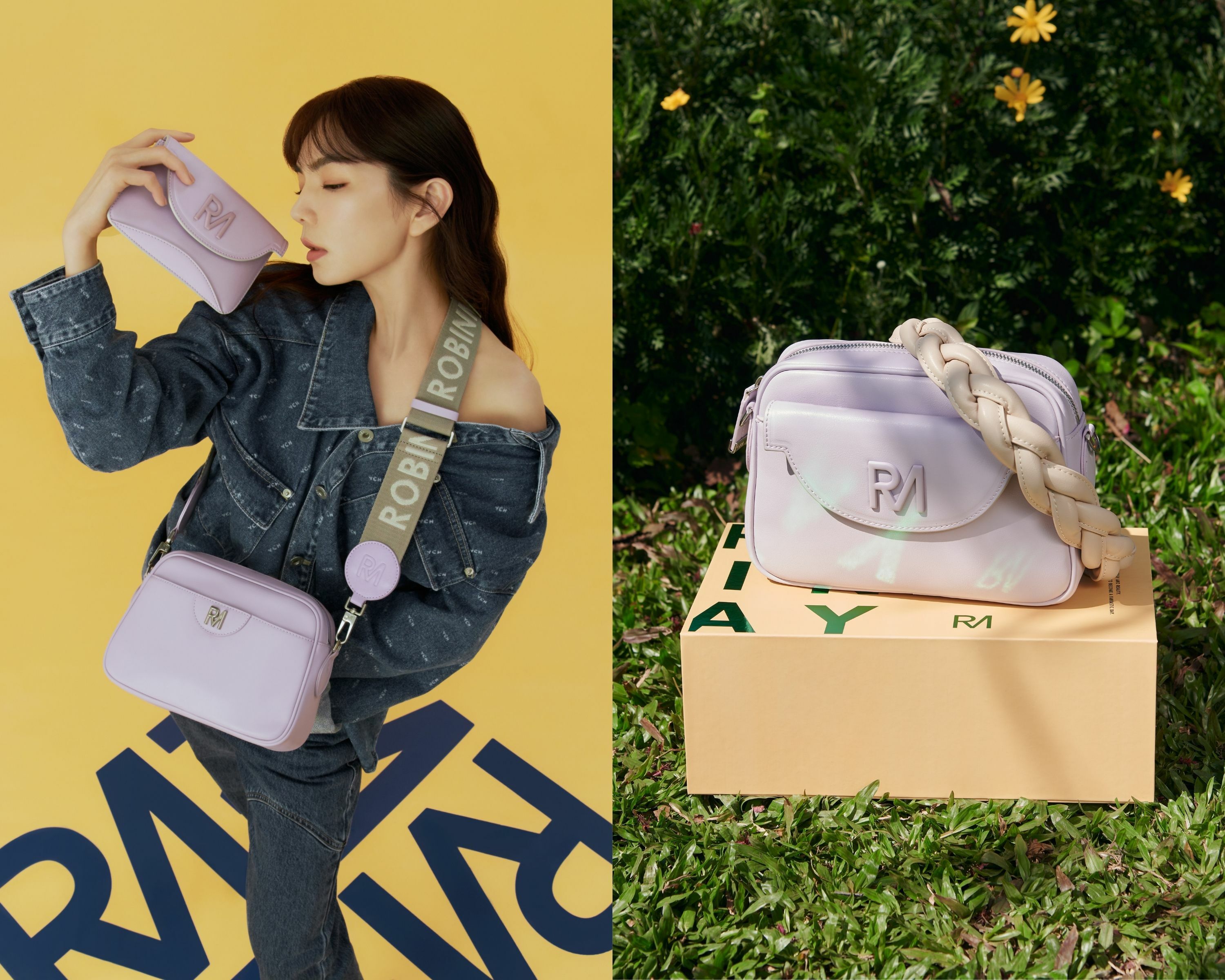 野漾叢花斜背包，採組裝式設計，可以依照個人喜好拆卸、組裝包。