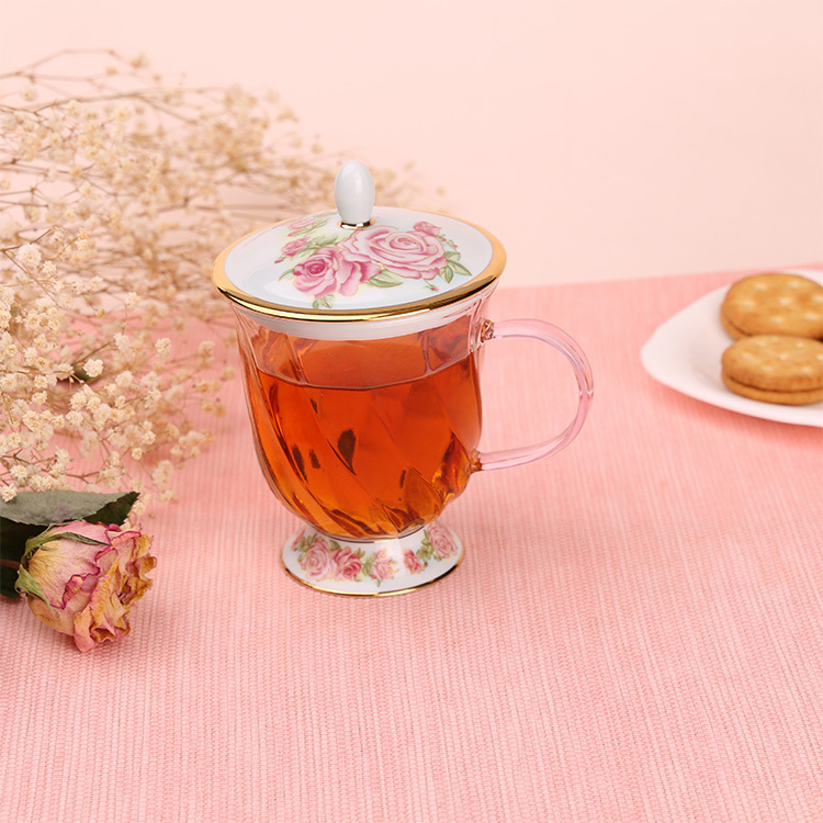 晶豔-玫瑰蓋杯(300ml)