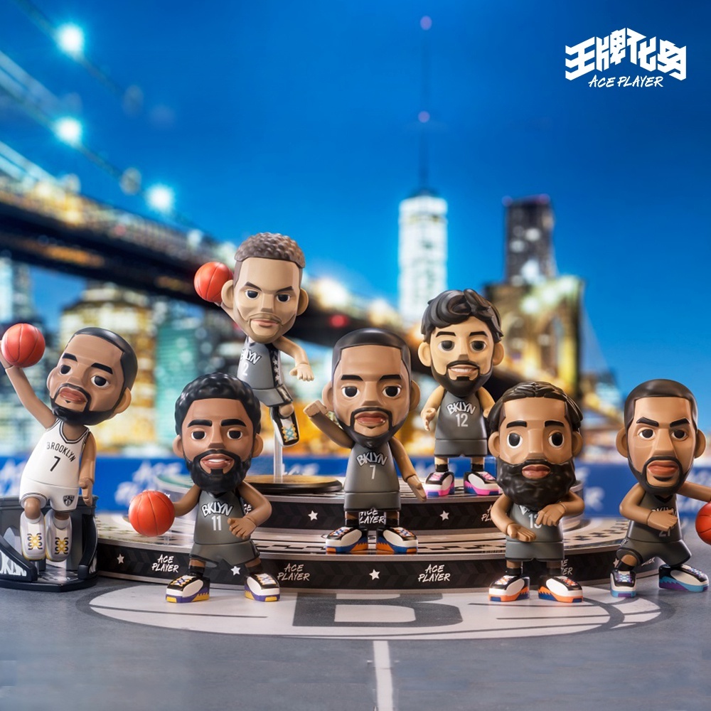 AcePlayer 王牌化身 盒抽公仔 布魯克林籃網隊 系列 KEVIN DURANT, JNMES HARDEN, KYRIE IRVING, BLAKE GRIFFIN, JOE HARRIS, LAMARCUS ALDRIDGE【APNBA-BN01A】