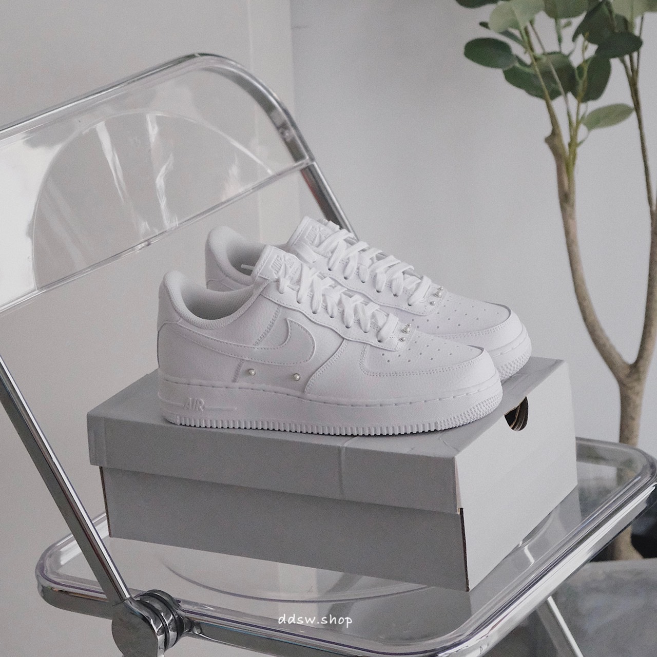 Nike Air Force 1 Low '07 SE Pearl White 全白 珍珠釘 DQ0231-100