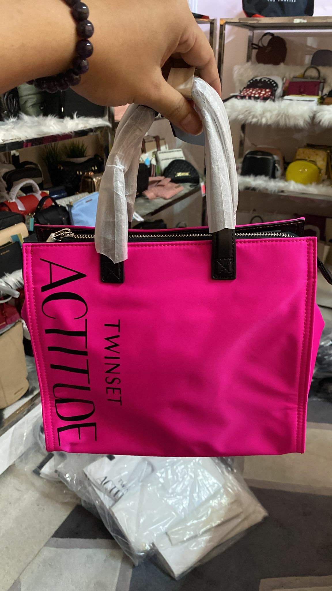 [S] TWINSET PINK ACTITUDE 221AO828B ROSA FLU, 8052860183357 (STS12)