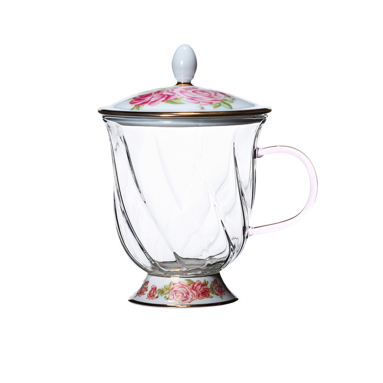 晶豔-玫瑰蓋杯(300ml)