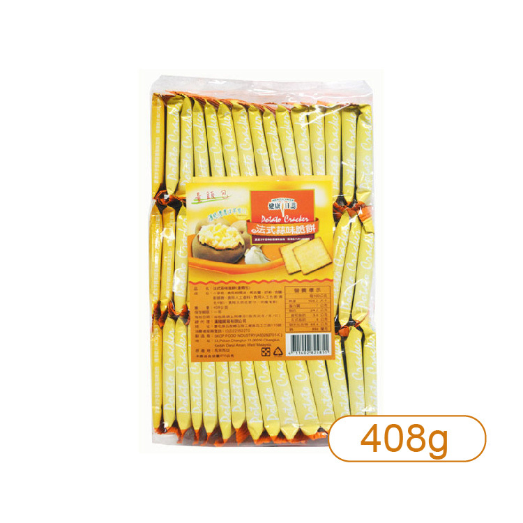 【健康日誌】法式蒜味脆餅量販包408g
