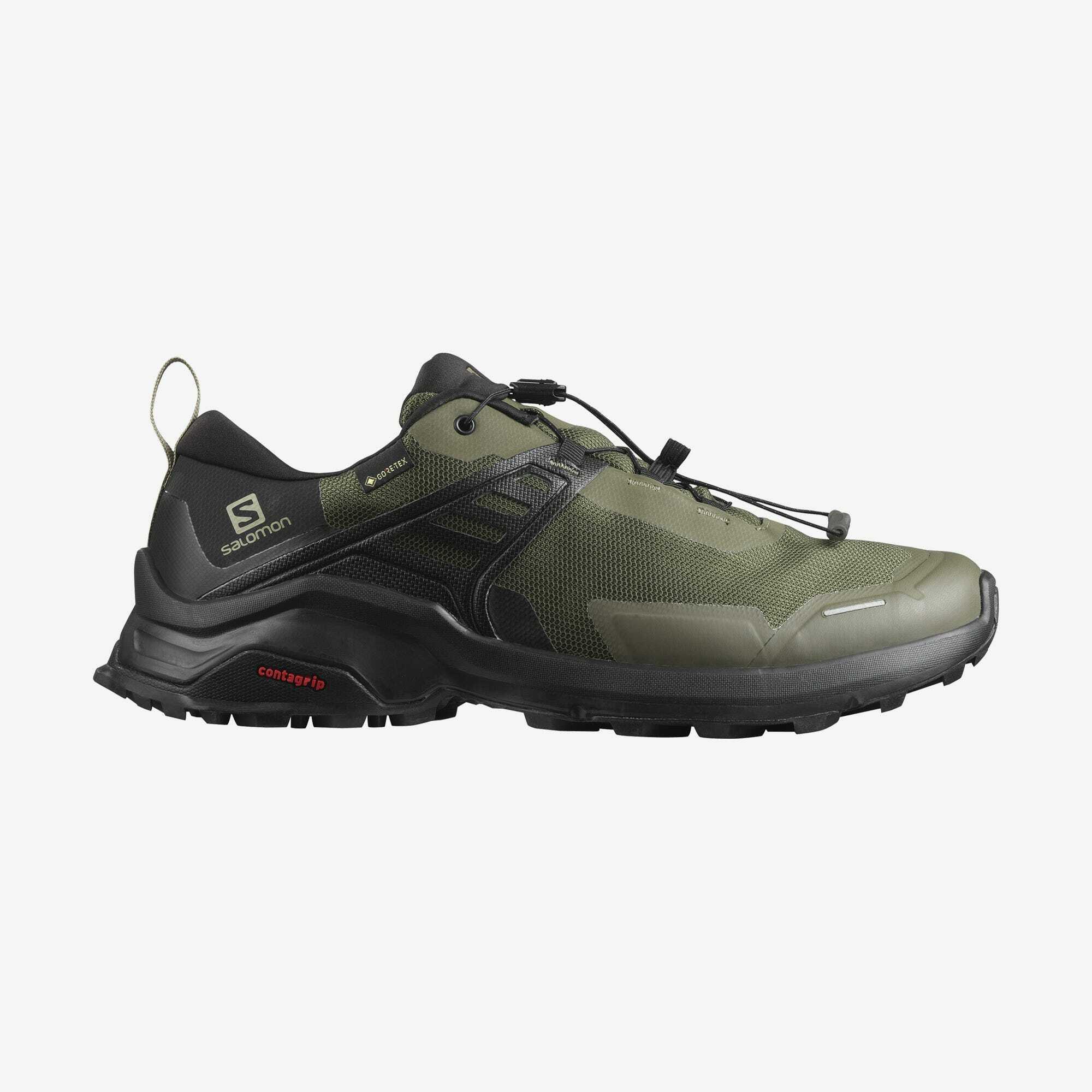 Salomon 所羅門X RAISE GORE-TEX 橄欖綠 男鞋 登山鞋