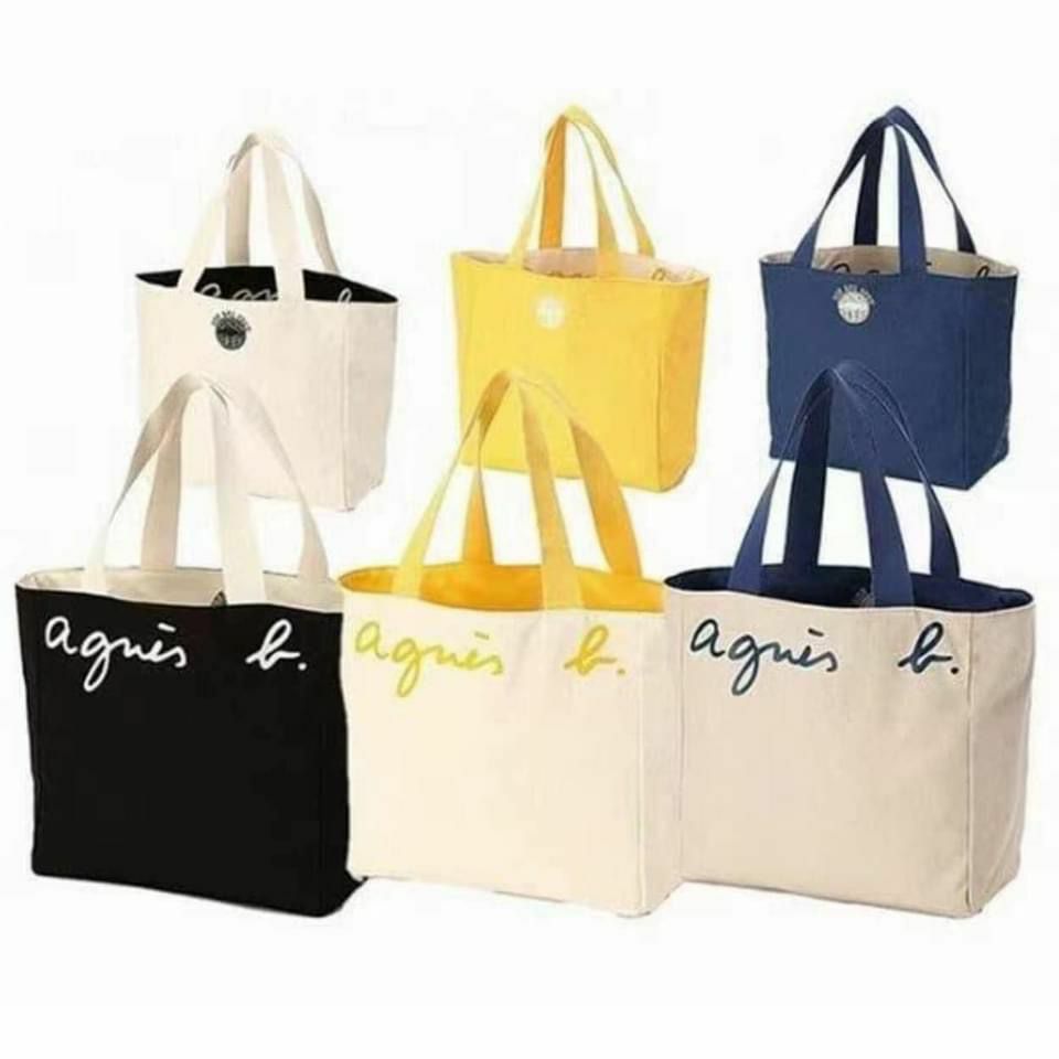 Agnes B  正反兩用帆布袋