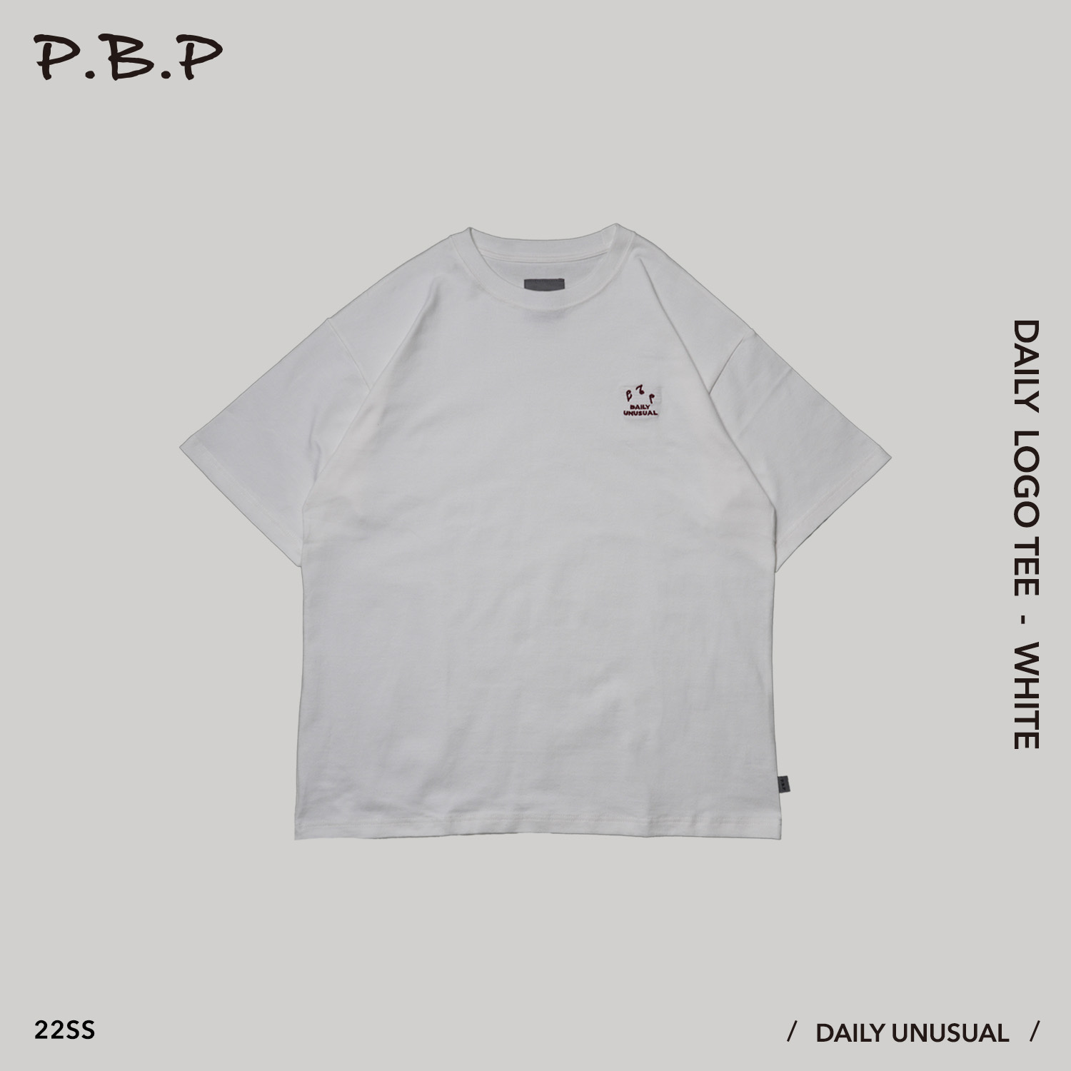 P.B.P - Daily Logo Tee - White
