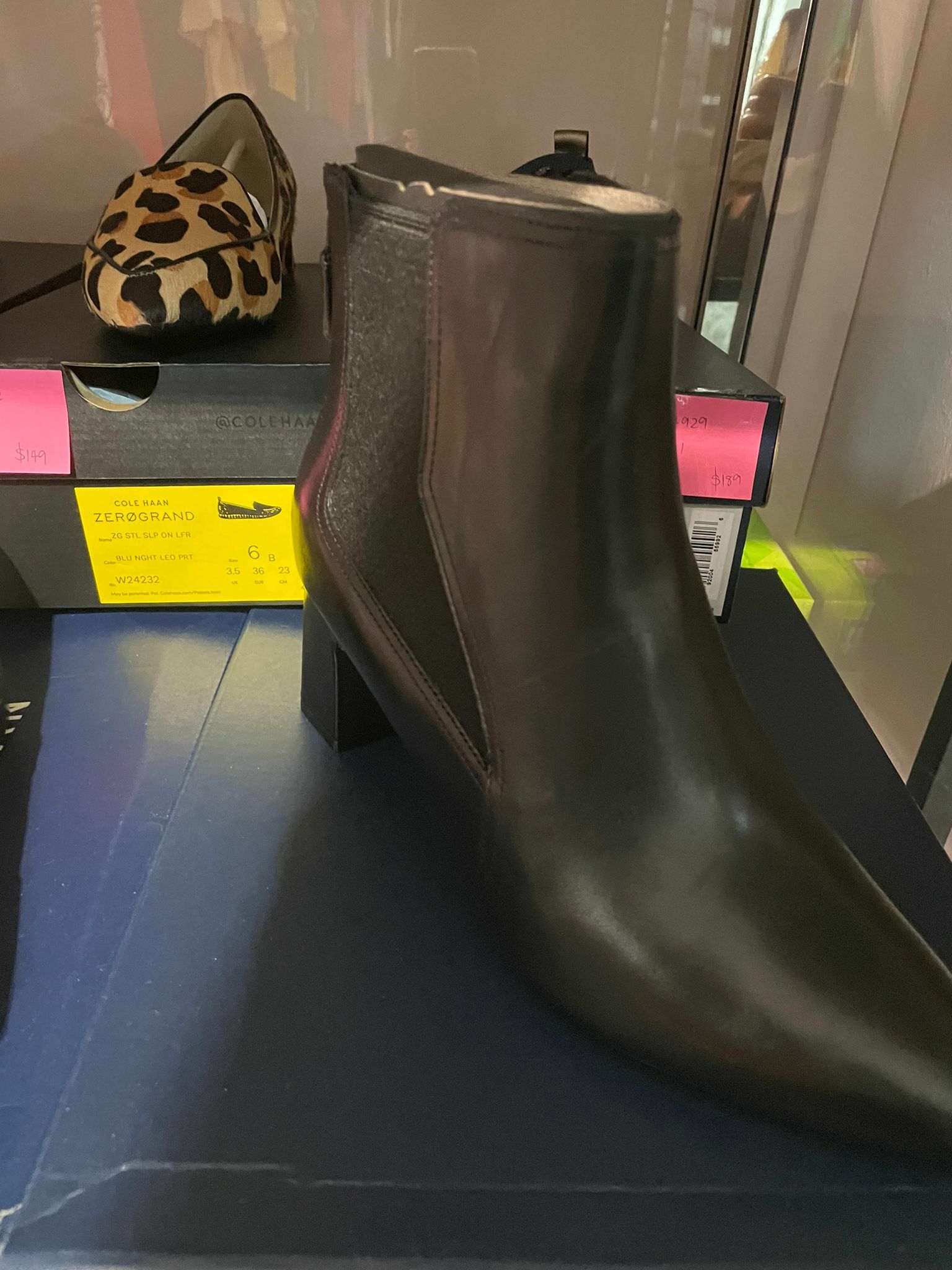 [S] COLEHAAN MC ETTA BOOTIE LEATHER BLACK , W22336 FINAL SALE (SCH10)