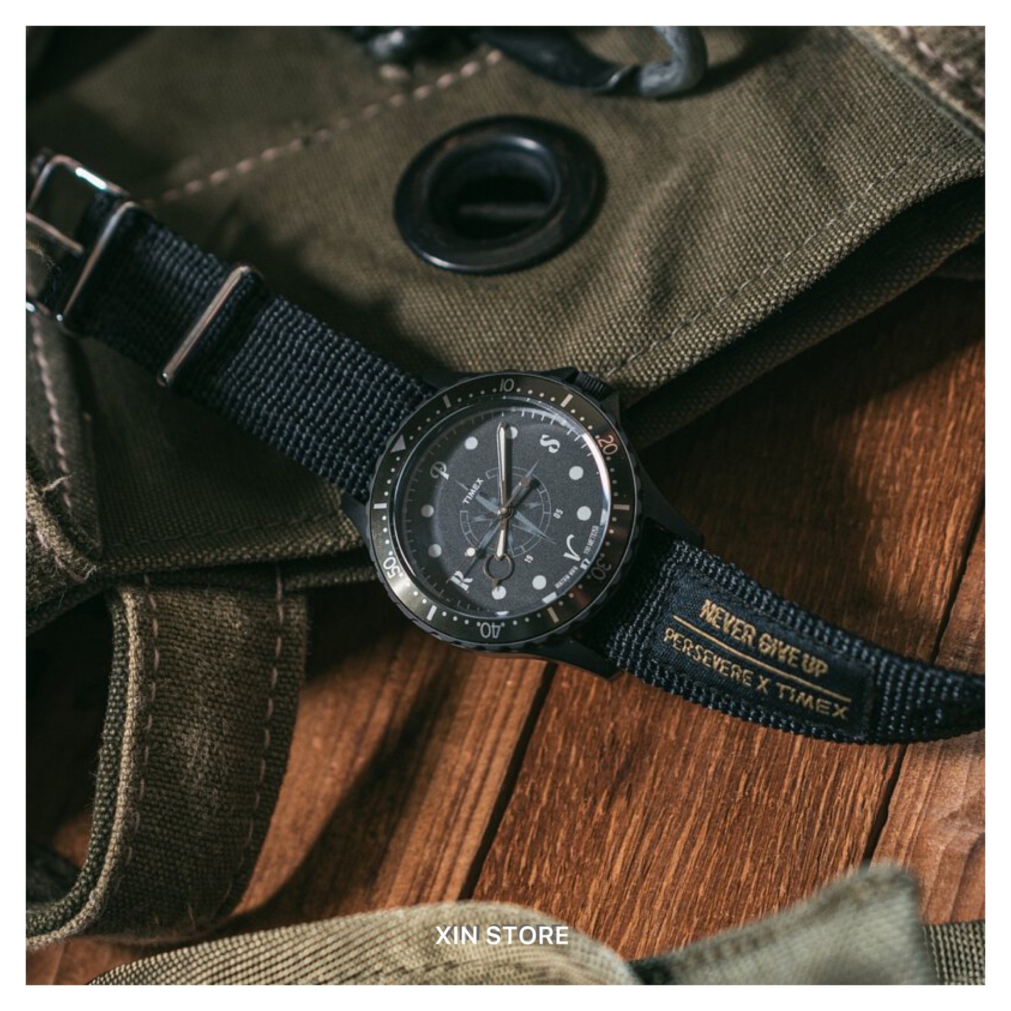 Persevere x Timex Polar Star Watch 手錶 聯名 軍綠