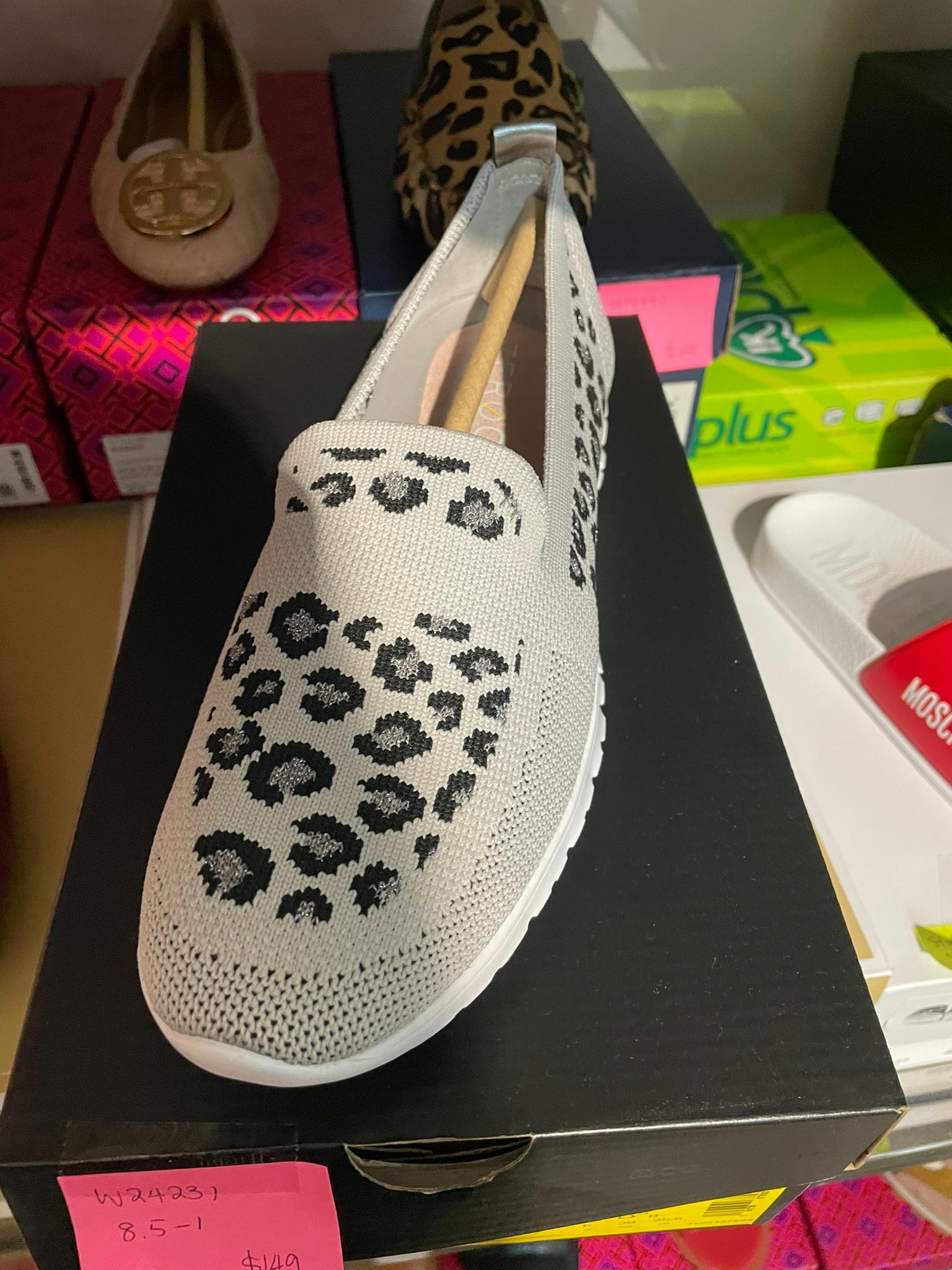 [S] COLEHAAN ZG STL SLP ON LFR GREY LEO PRT KNT , W24231 [FINAL SALE] (SCH13)