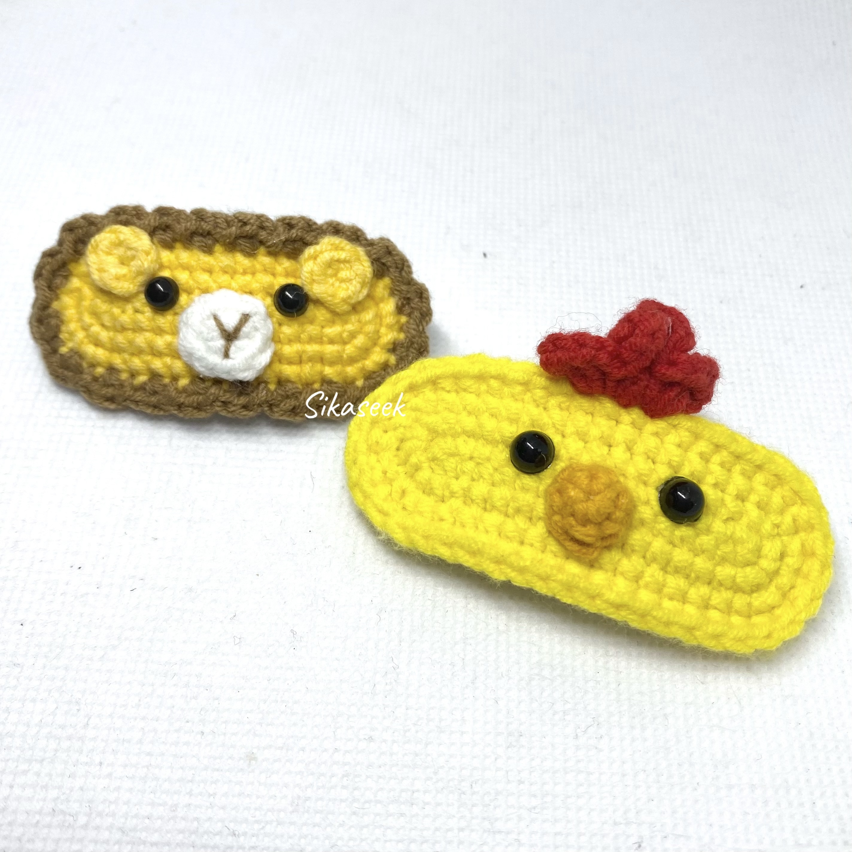 SK9275    針織動物頭夾