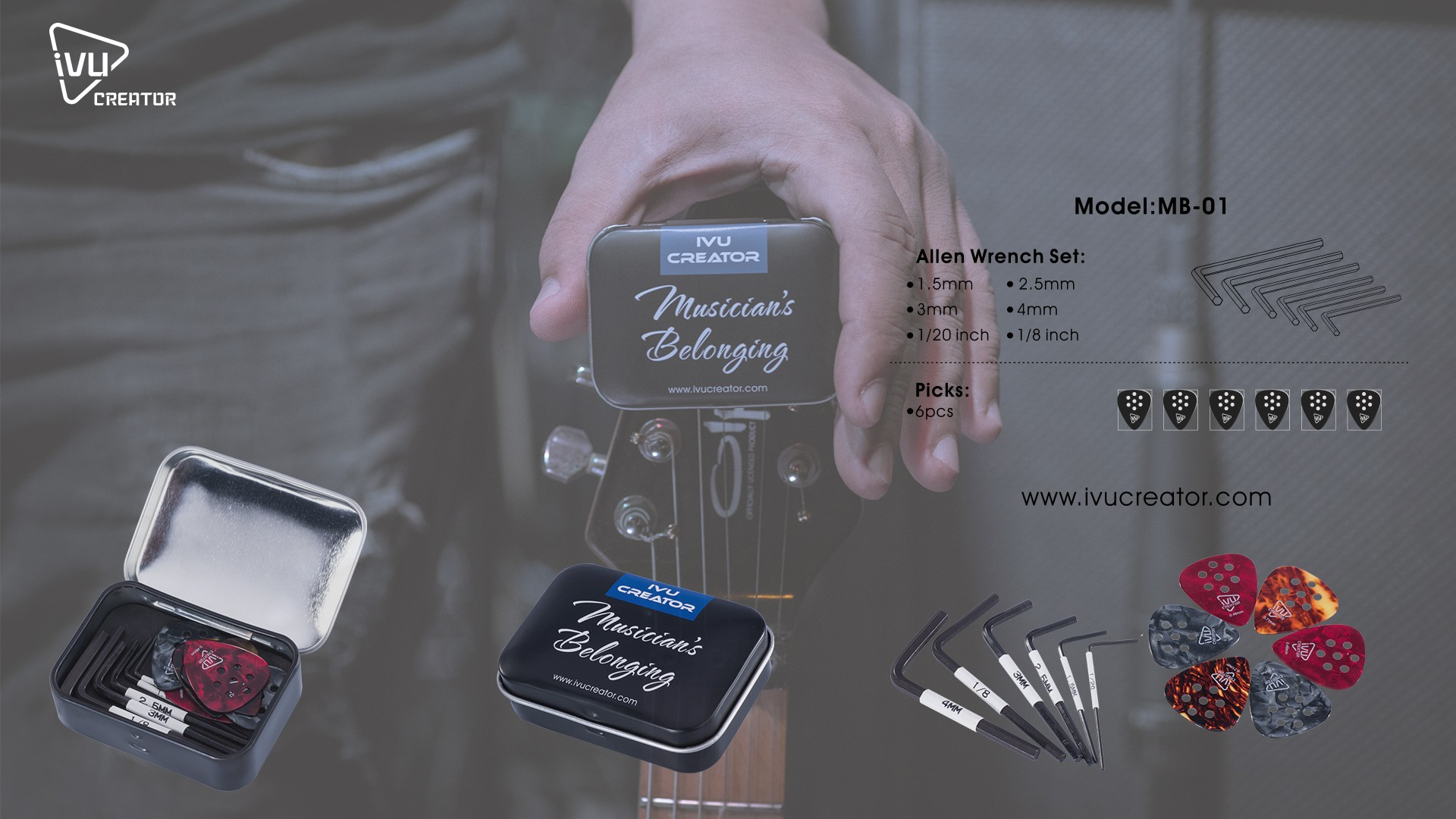 IVU CREATOR IVU CREATOR MUSICIAN'S BELONGING 吉他小工具組 第 2 張圖片｜三峽吉他 / Bass