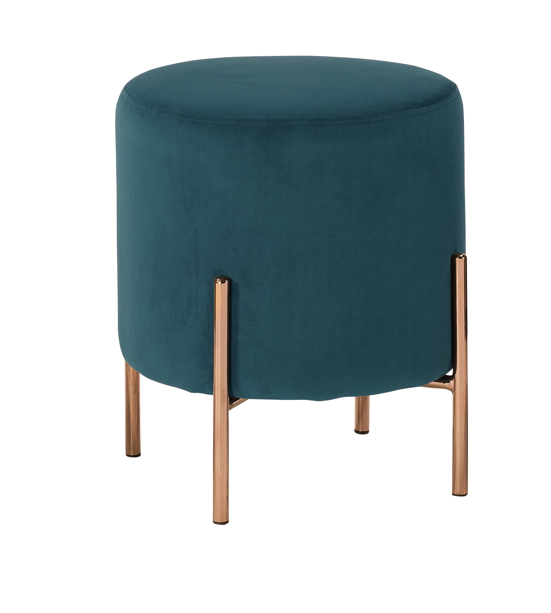 尤朵拉圓凳(藍色布)