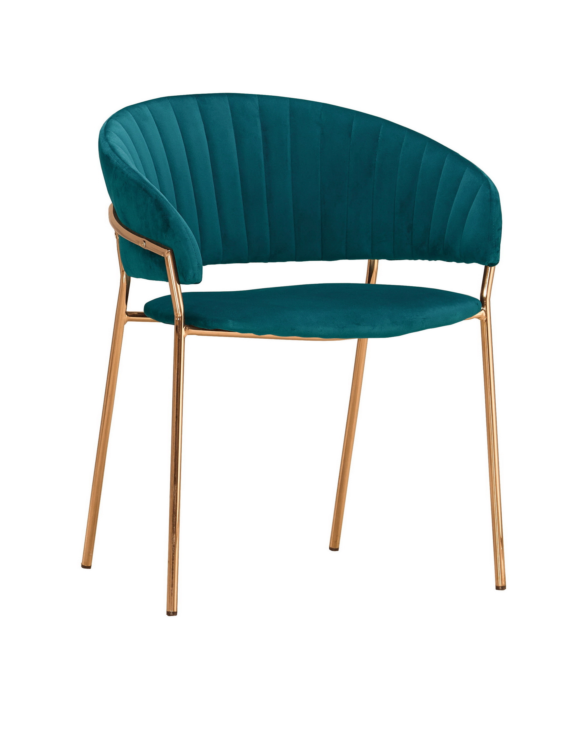 迪爾餐椅(藍色布)(五金腳)