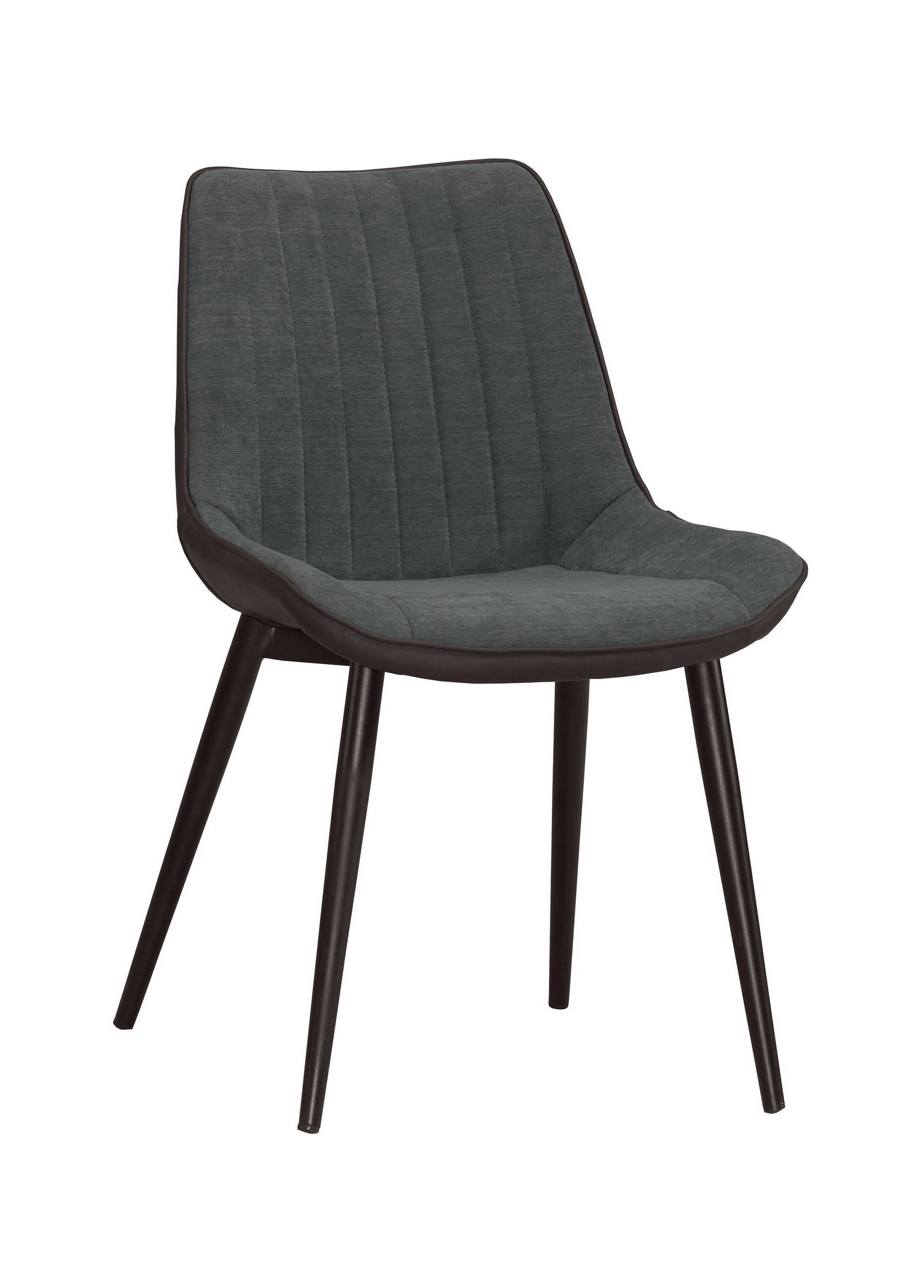 莫萊特餐椅(灰色布)(五金腳)