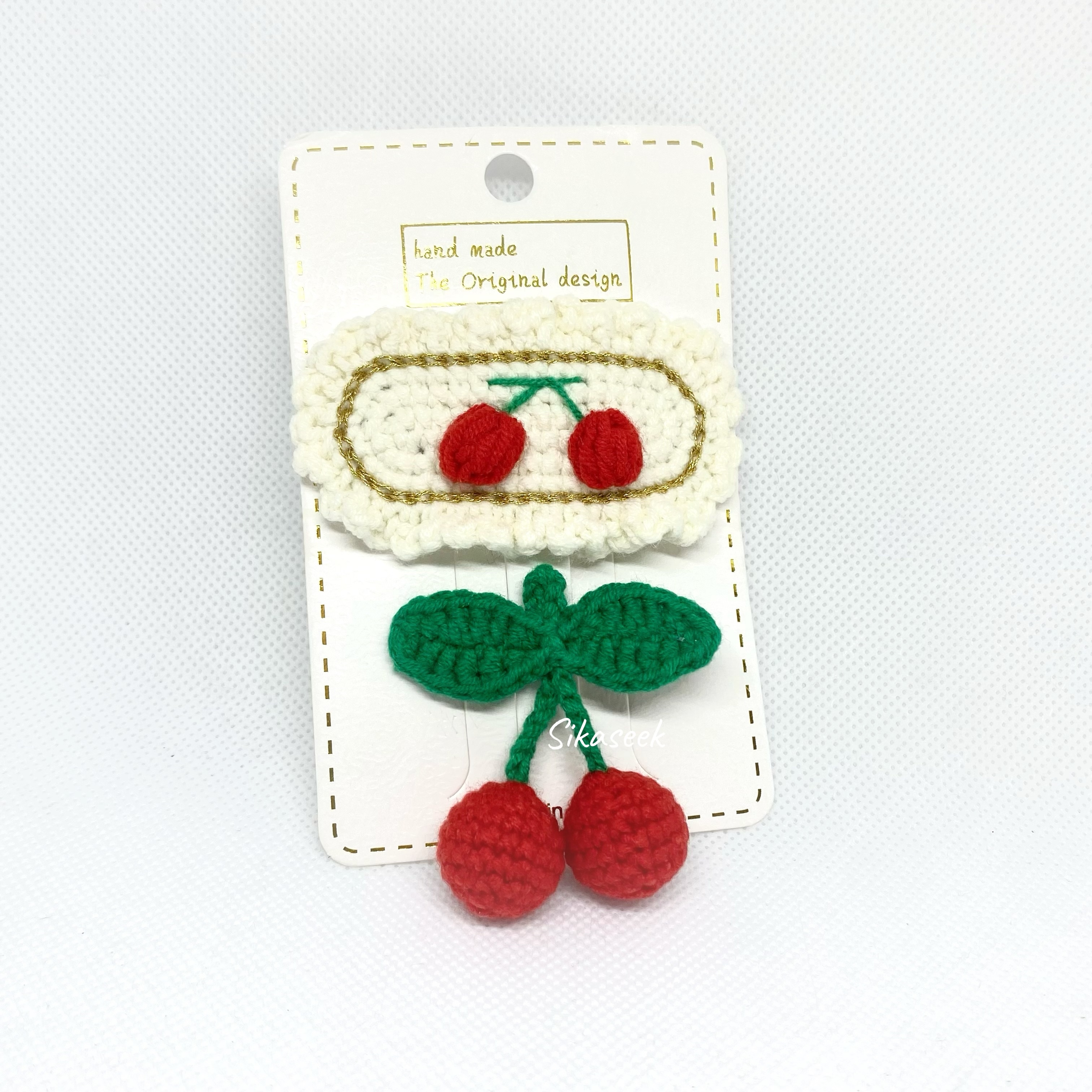 SK9276   車厘子set x  頭夾 + 一字夾