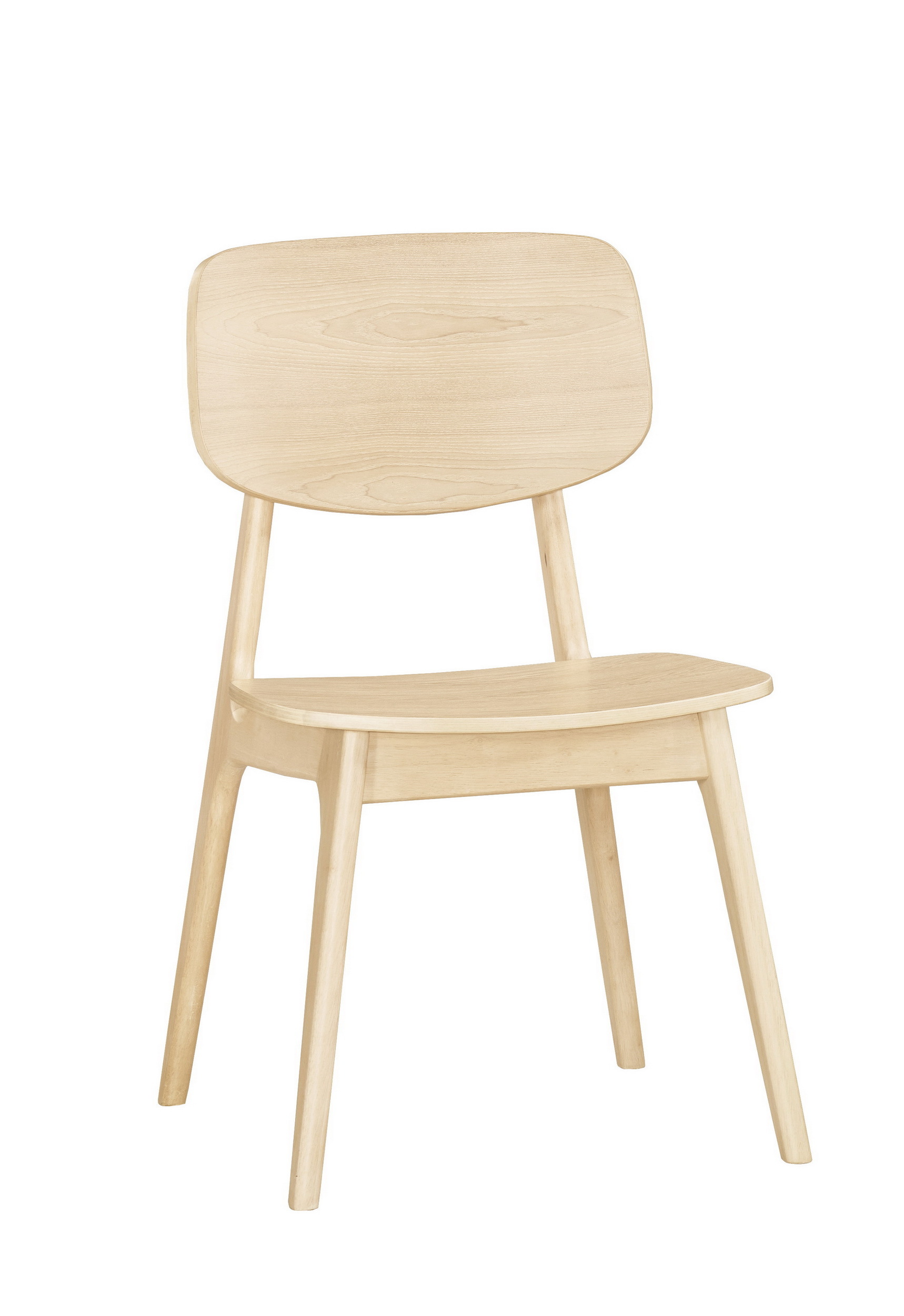 芬頓餐椅(板)(實木)(洗白色)