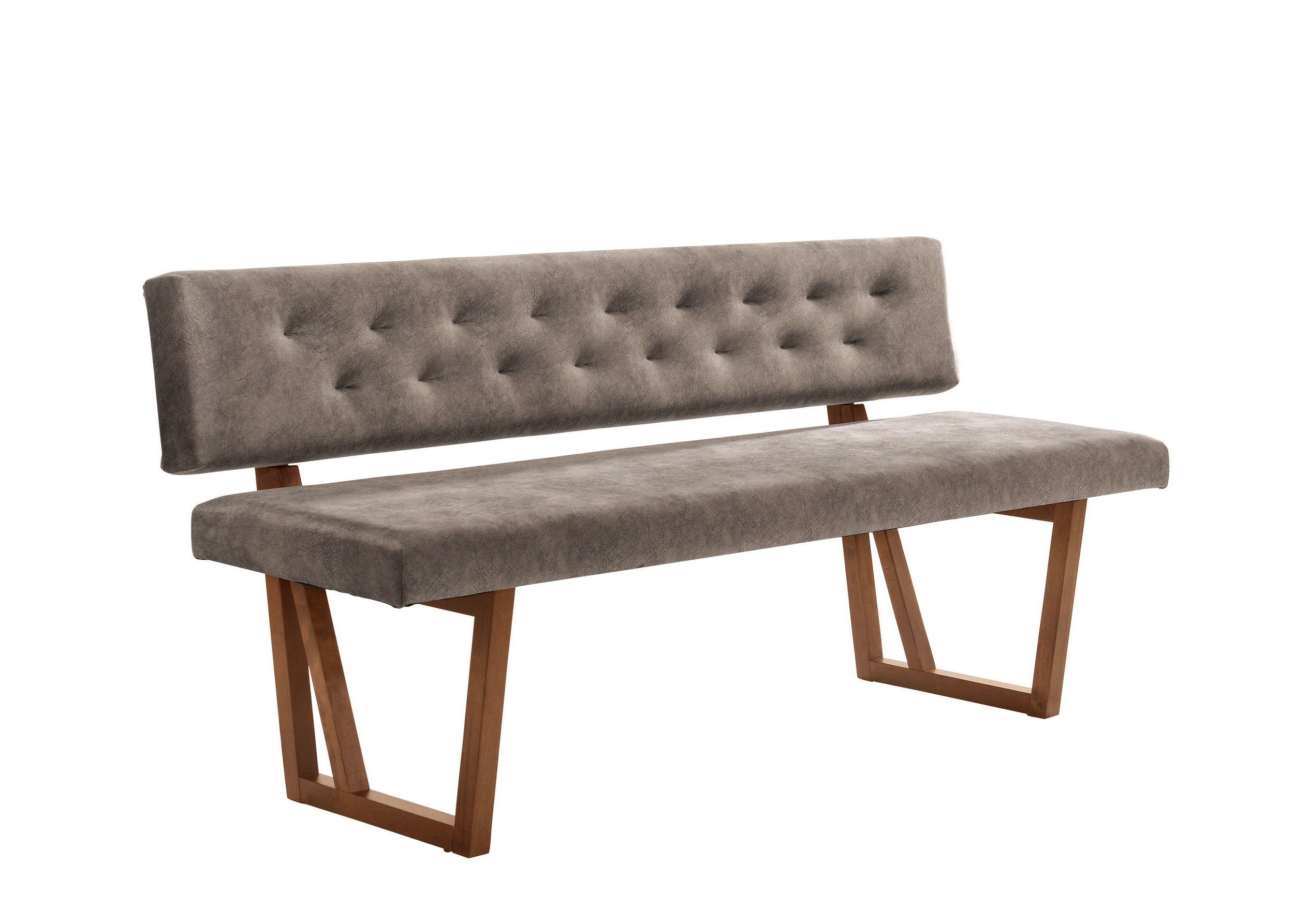 波爾頓雙人餐椅(布)(實木)