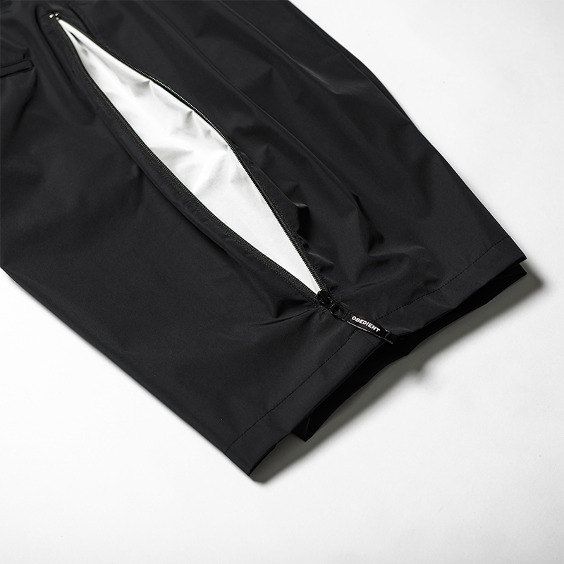 TECH EASY 2ZIP SHORTS WATERPROOF - BLACK