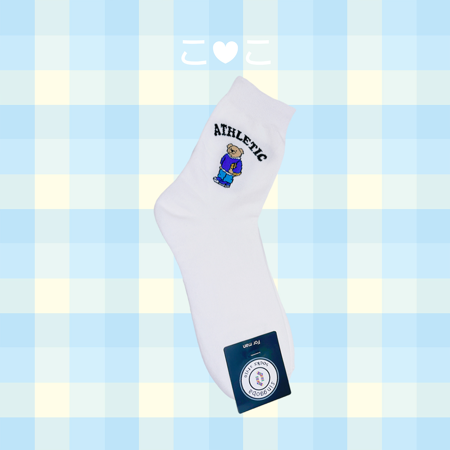 正韓學院小熊造型長襪