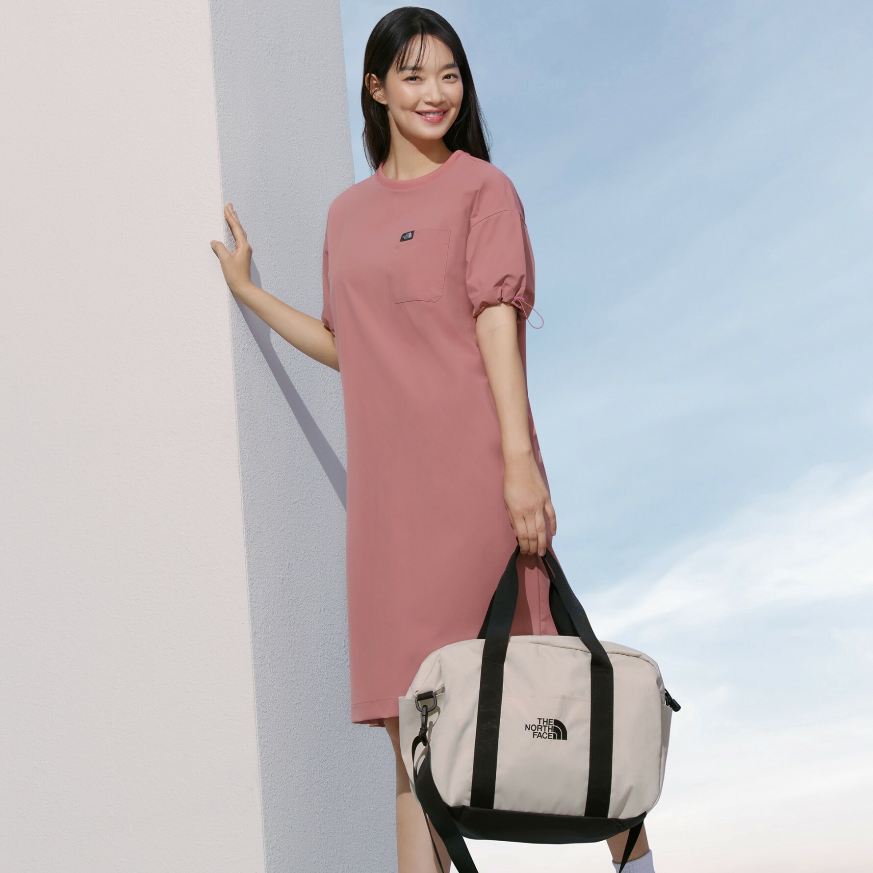 THE NORTH FACE DAY ALL-ROUND  女 尼龍 長板 短袖 粉色 NT7ZN31C