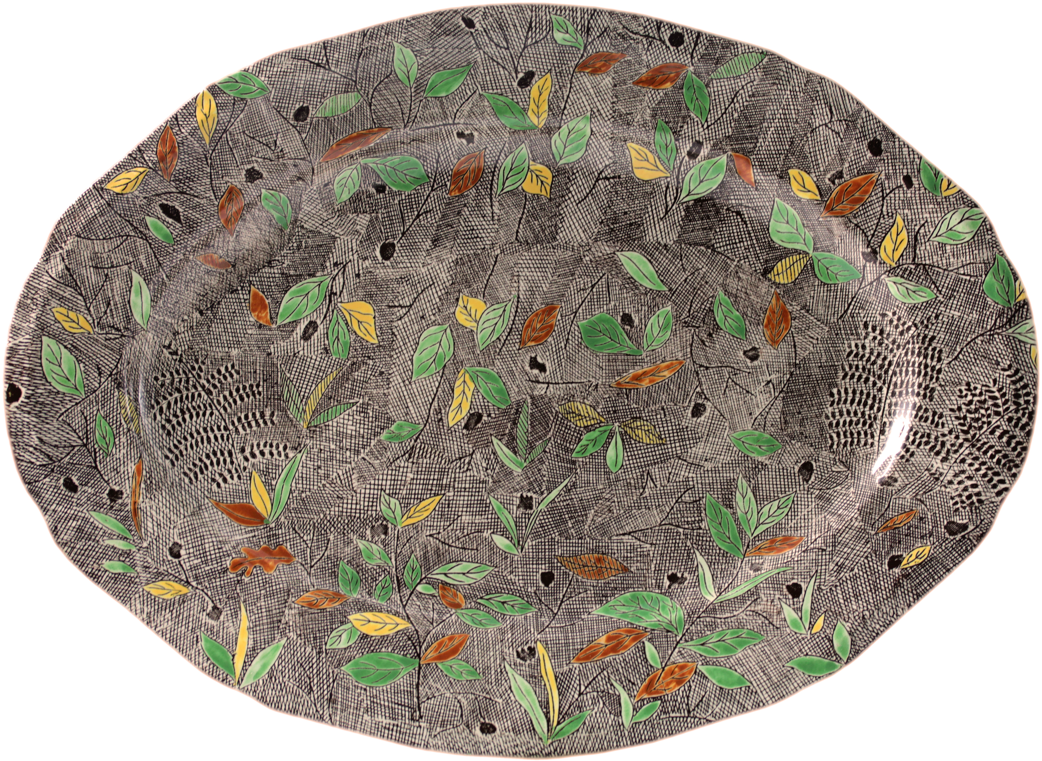 Oval Platter, Foliage
