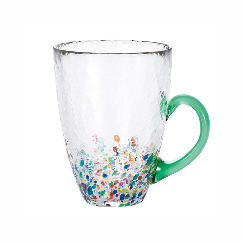 津輕北洋硝子 NEBUTA睡魔祭 馬克杯-翡翠綠