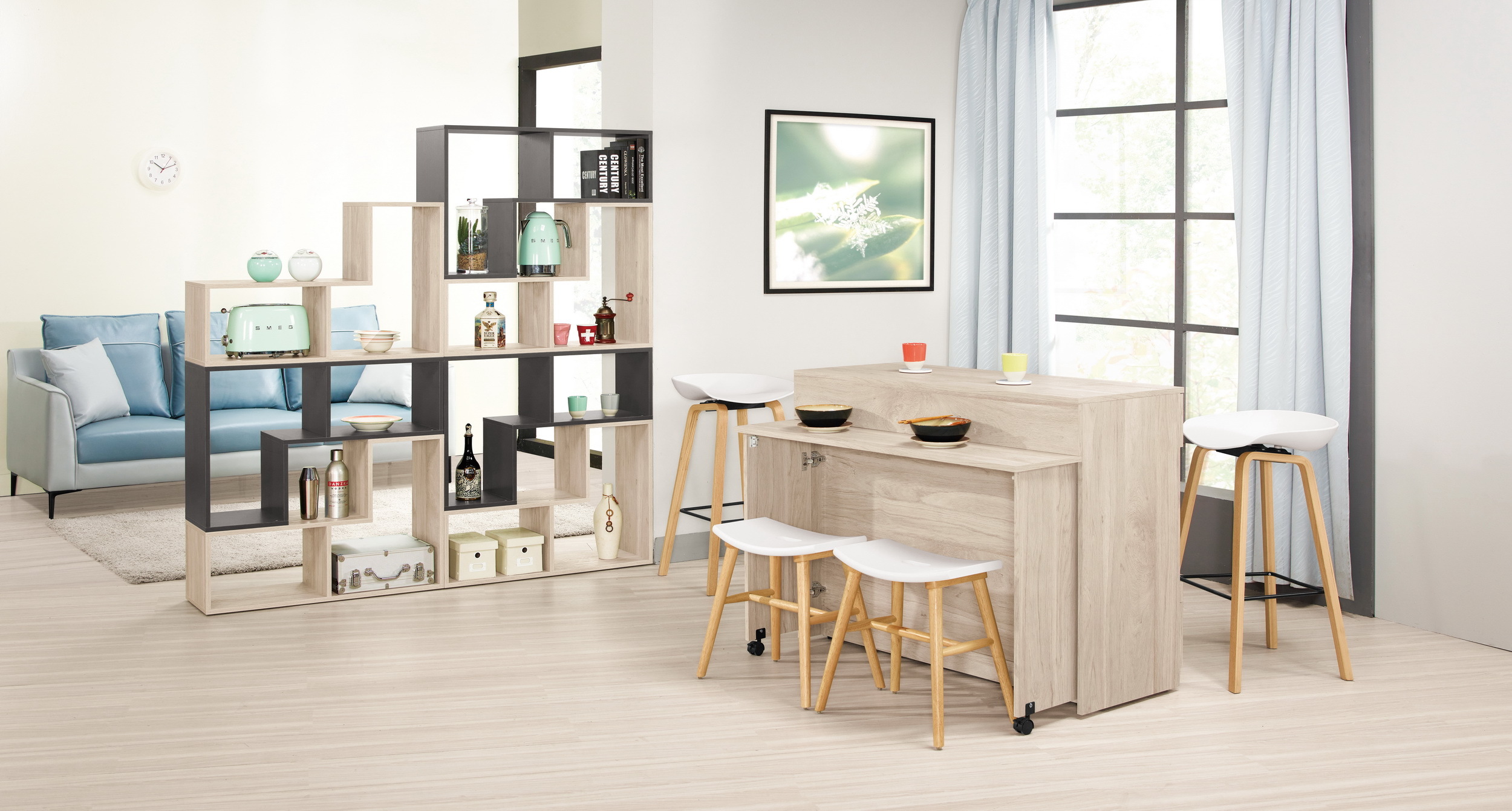 達里歐4尺中島型多功能餐櫃