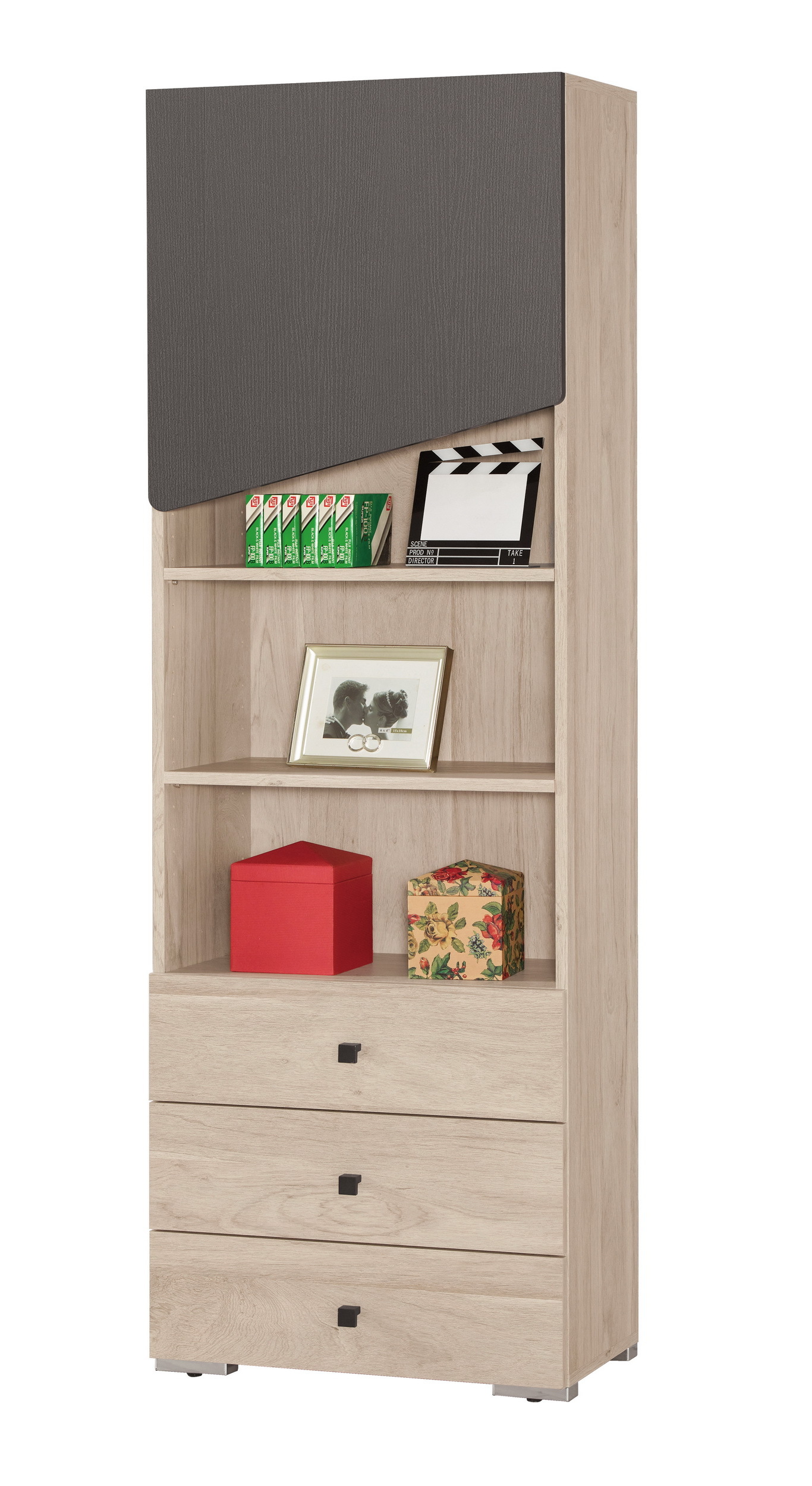 桑提尼2尺書櫥(三抽)