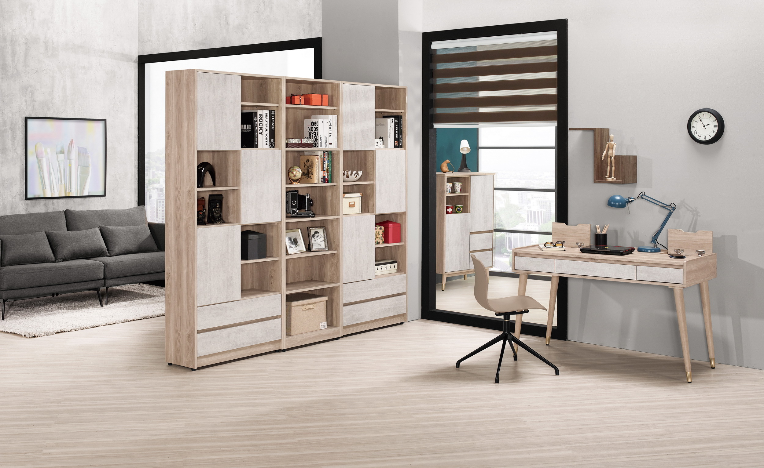 納維斯2尺開放書櫥