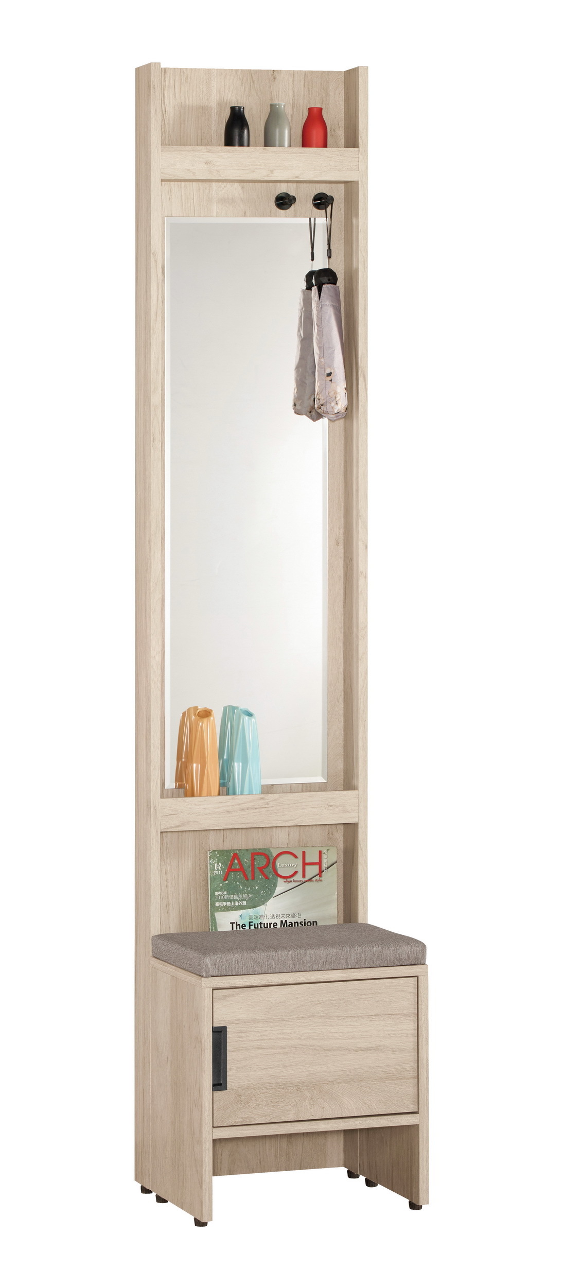 達里歐1.3尺玄關鞋櫃(鏡面)