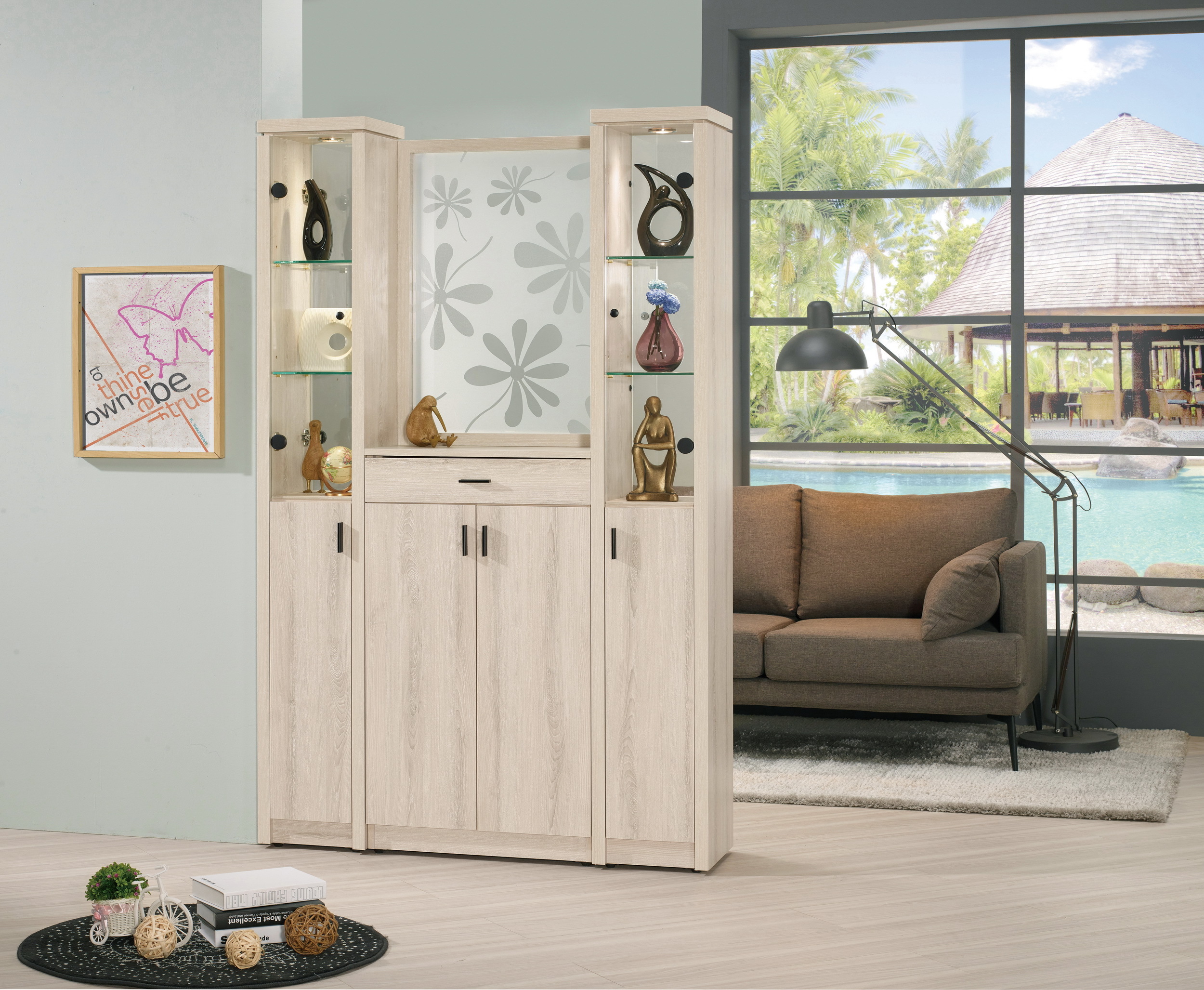 塔利斯4尺玄關屏風鞋櫃