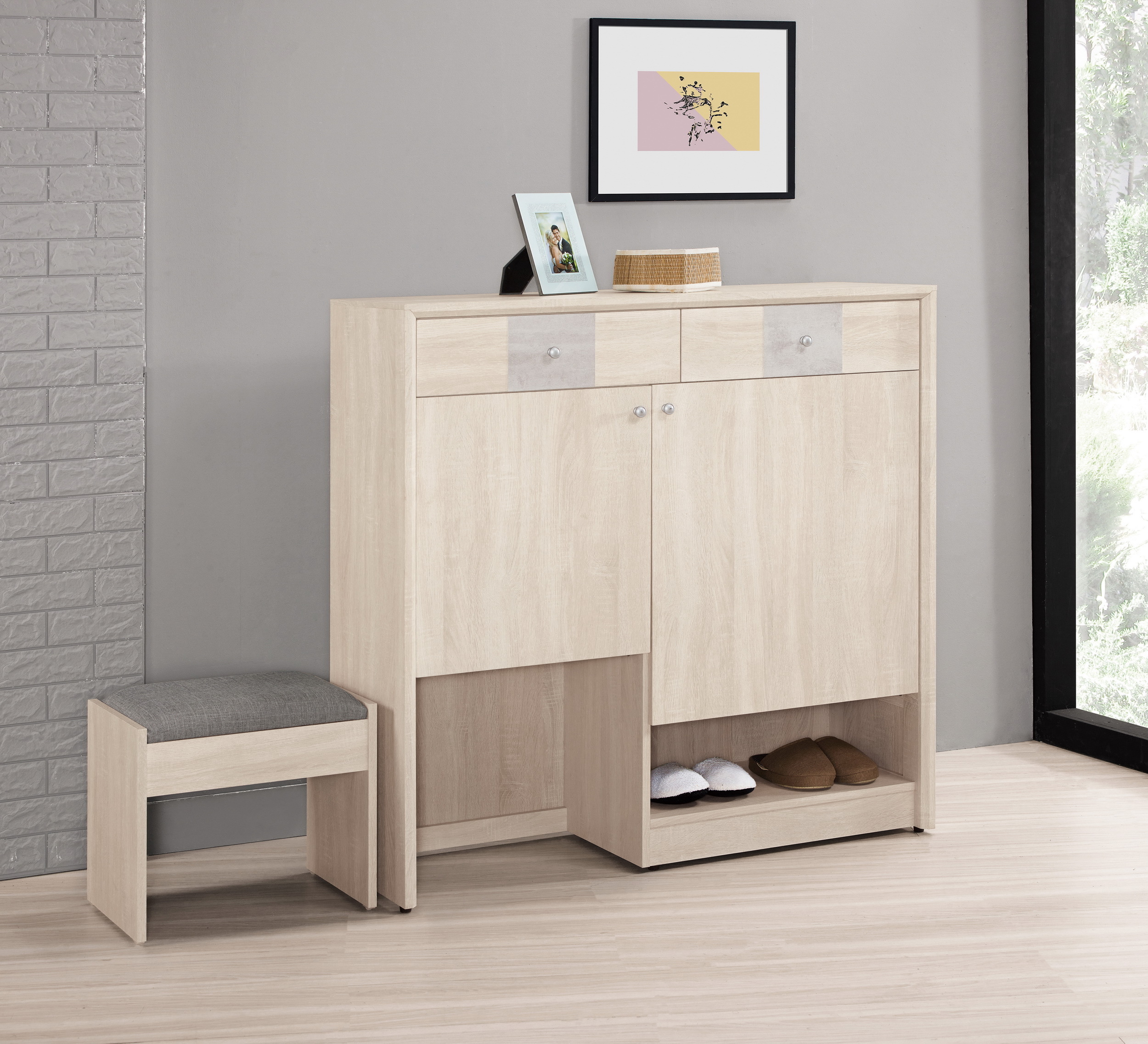 卡蜜拉4尺多功能鞋櫃