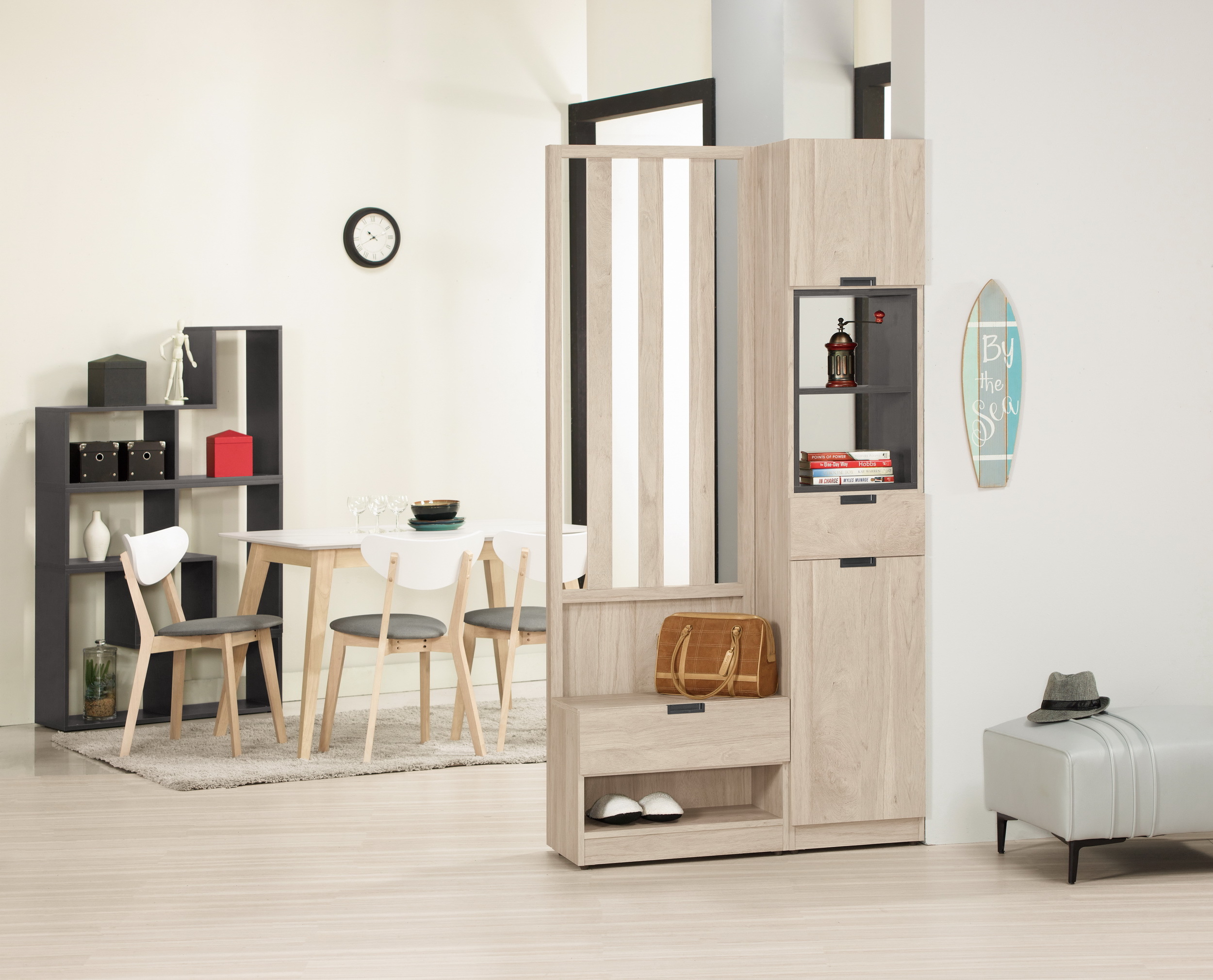 達里歐3.3尺玄關屏風組合鞋櫃