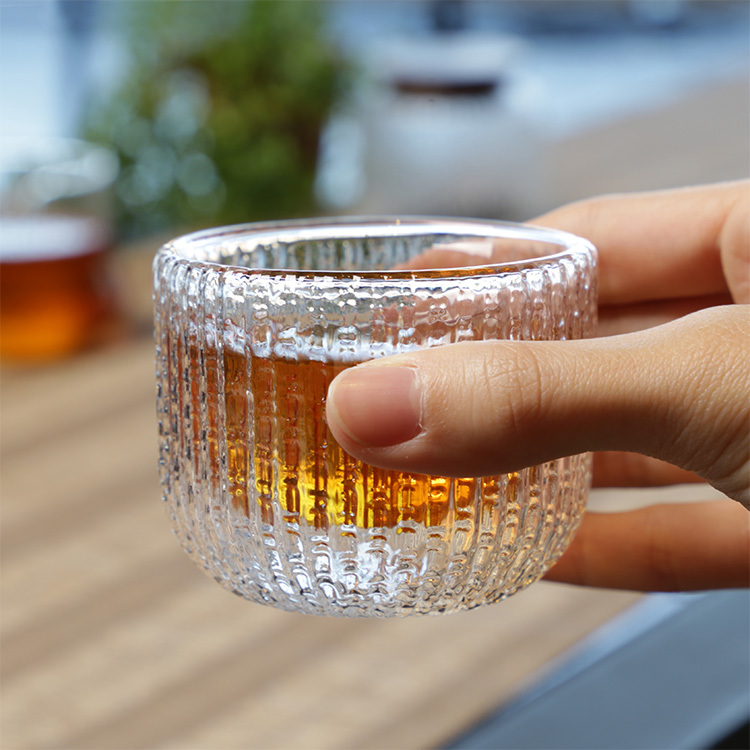 貝紋水晶雙層玻璃杯(85ml)2入