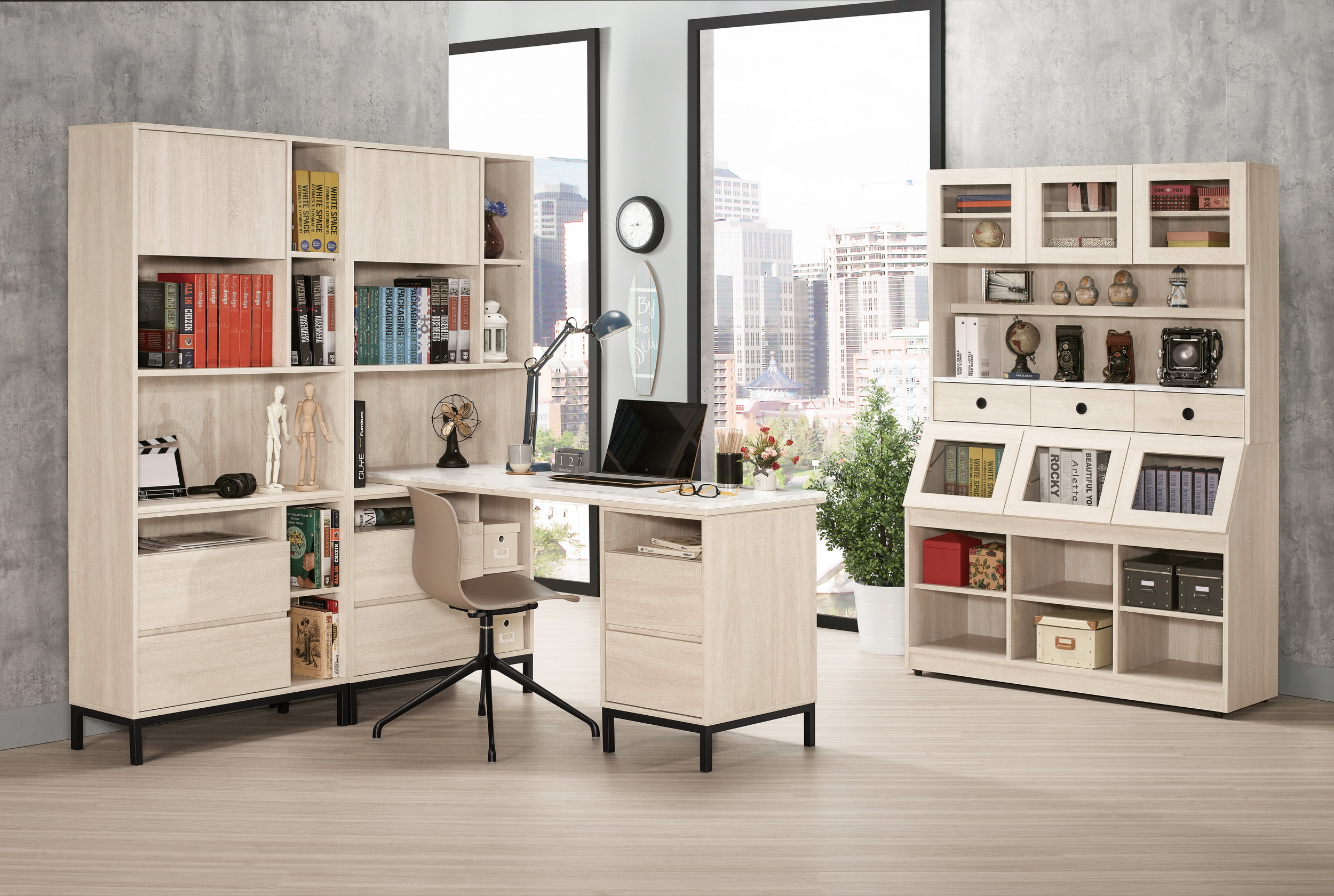 丹妮拉2.7尺二抽書櫥