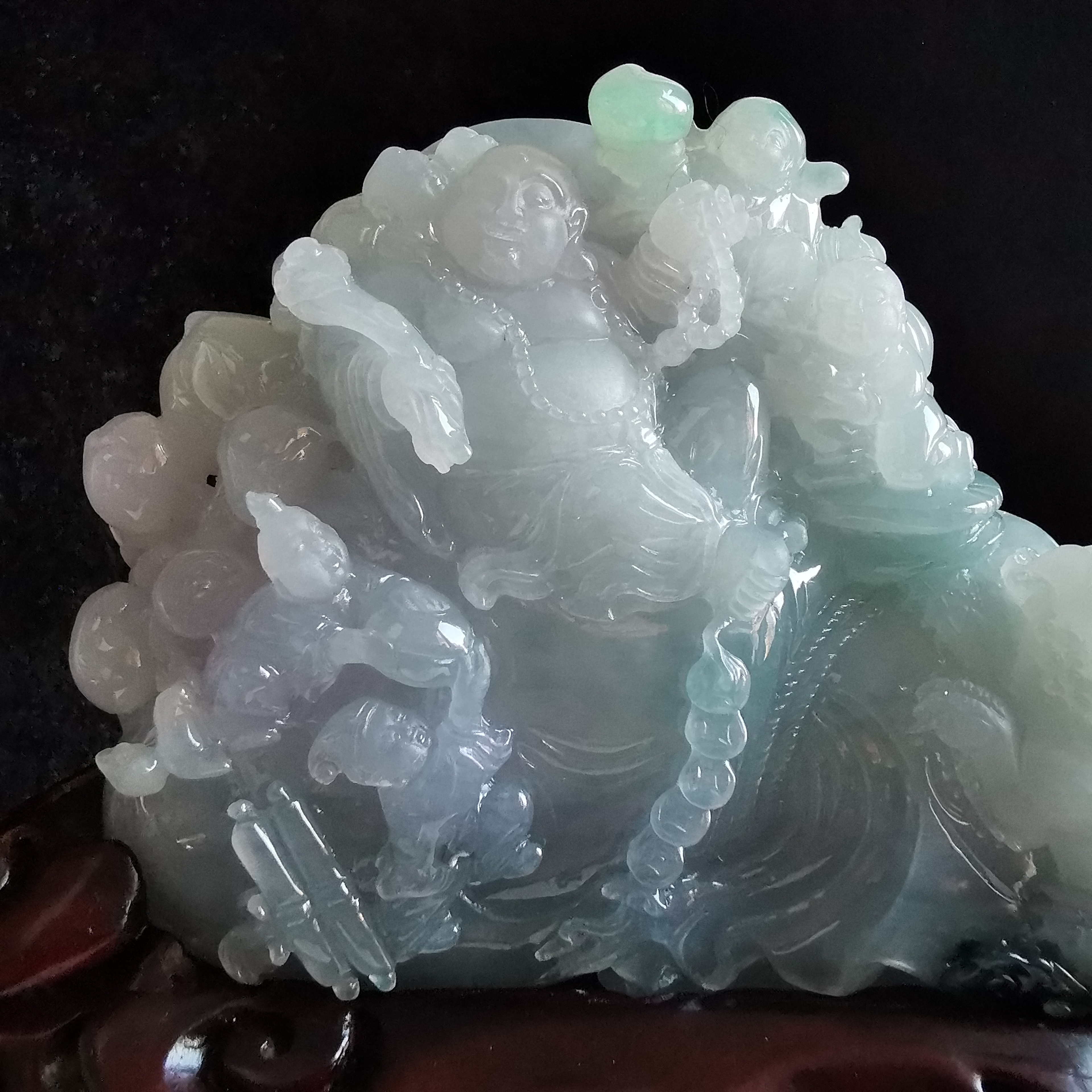 J2038 五子登科多子多孫擺件