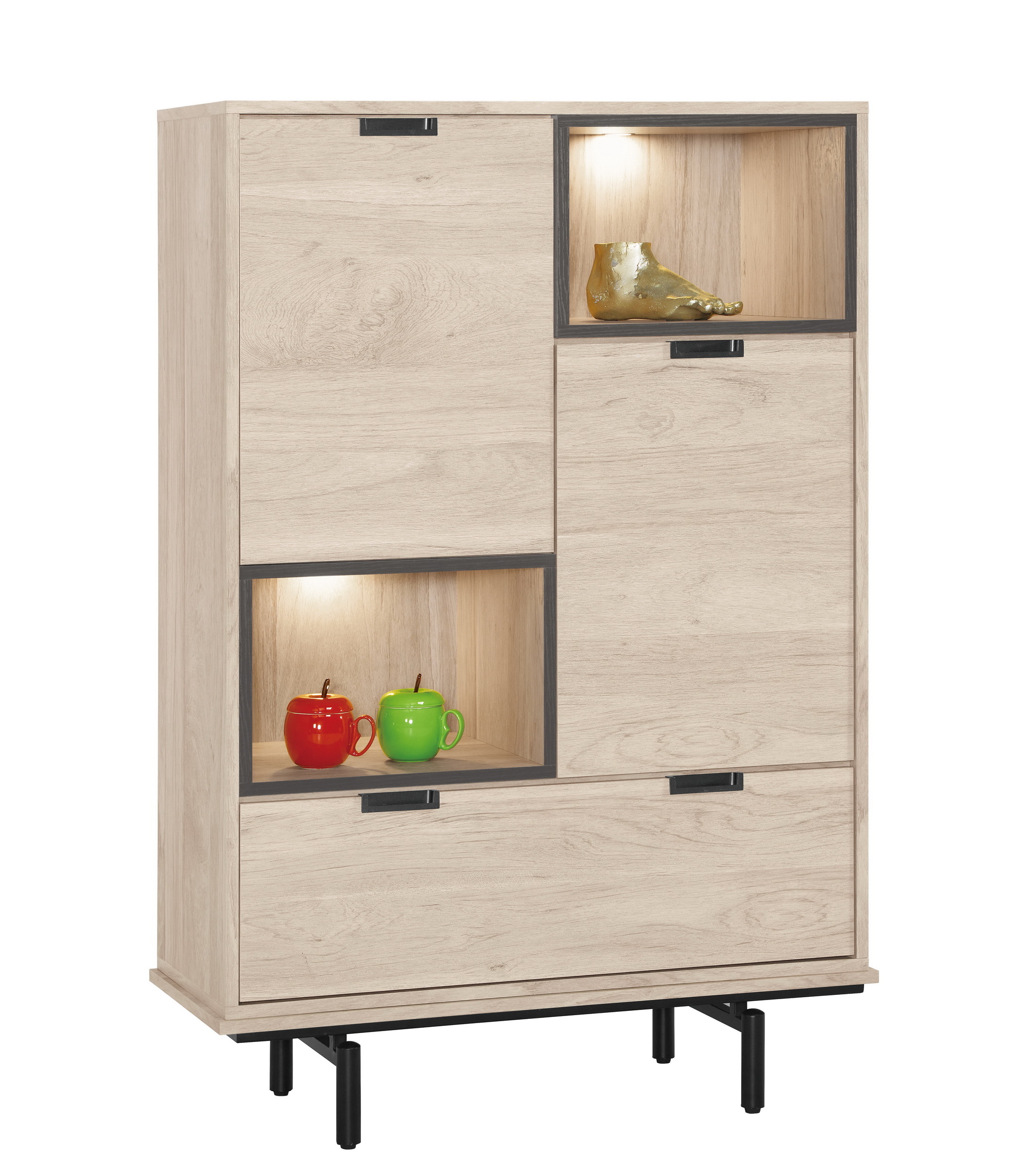 達里歐3尺組合展示櫃